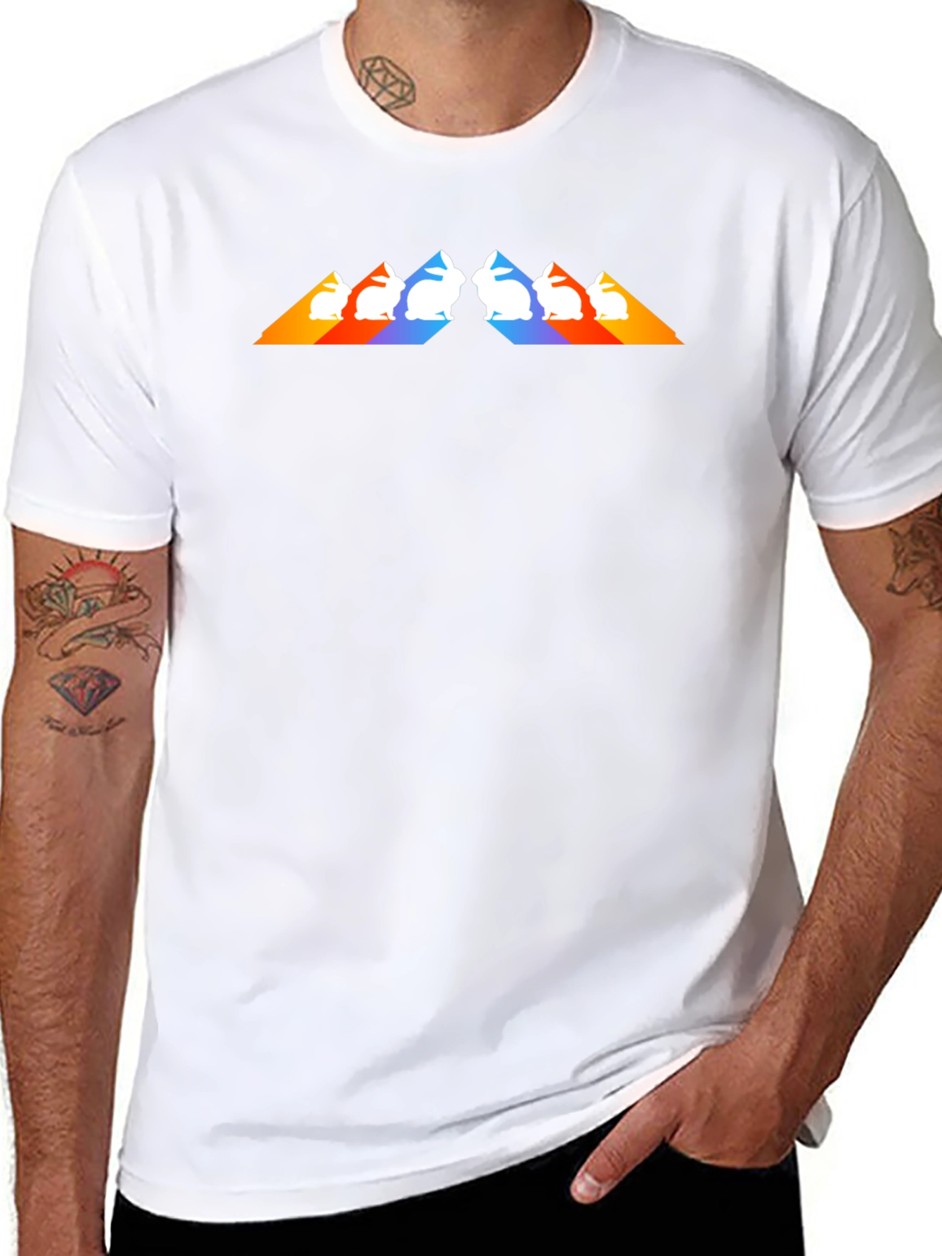 Retro Rabbit Prism Tee