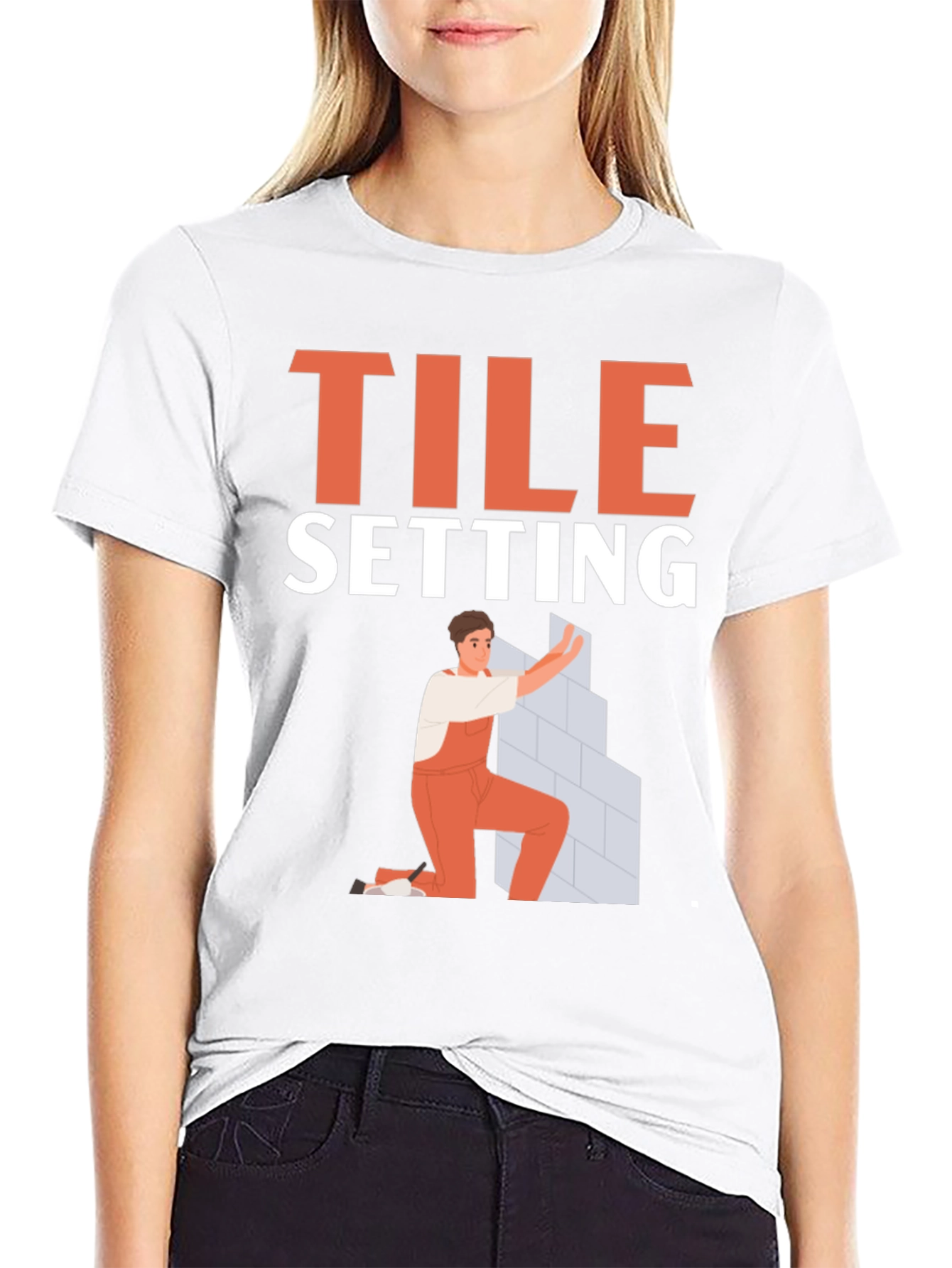Tile Setter T-Shirt - Construction Worker Gift