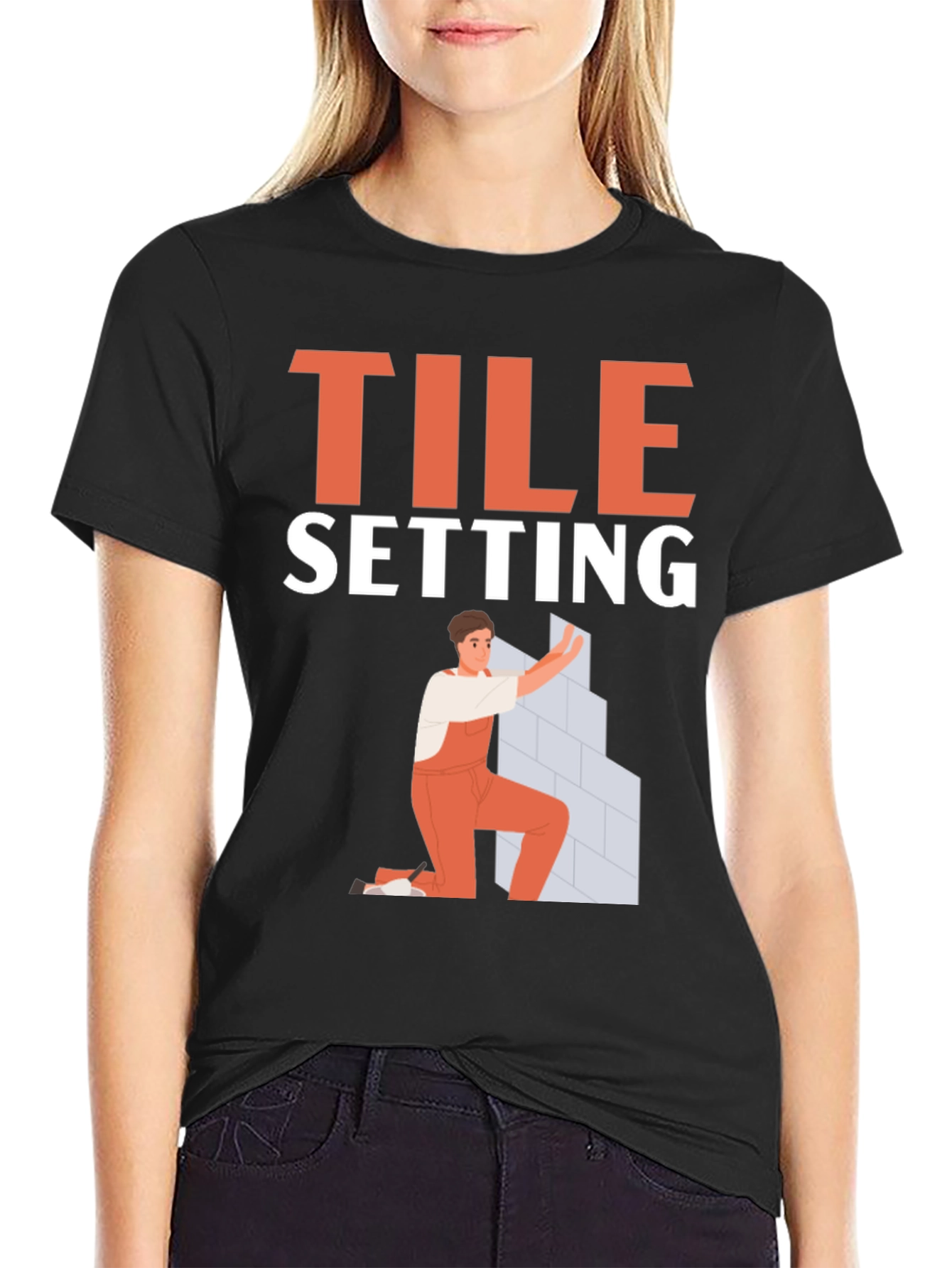 Tile Setter T-Shirt - Construction Worker Gift