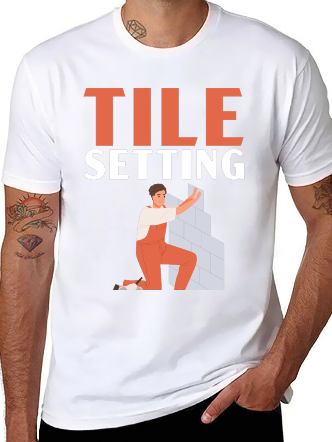 Tile Setter T-Shirt - Construction Worker Gift
