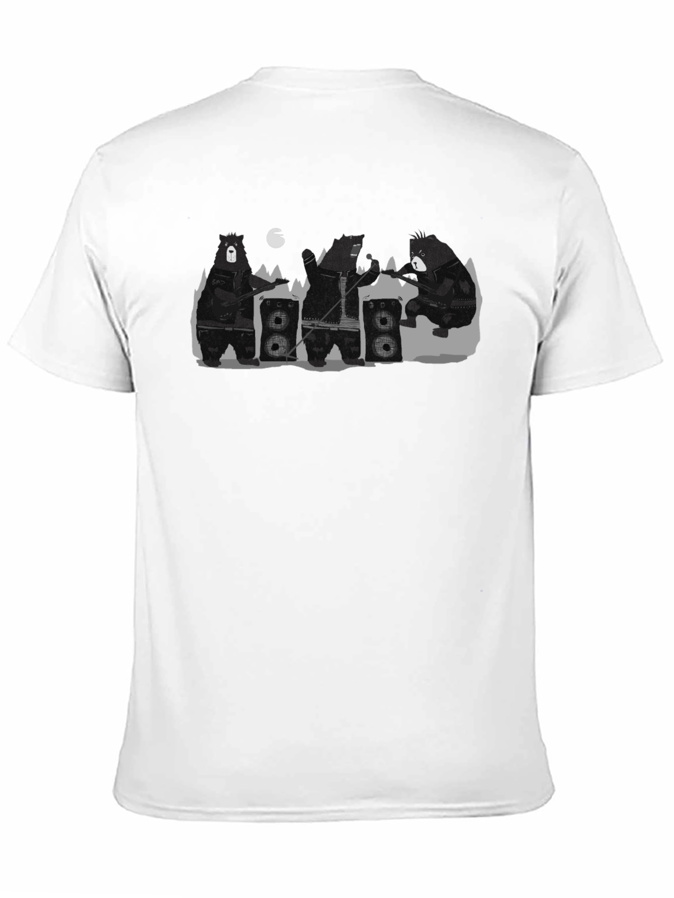 Bear Band Graphic Print T-Shirt