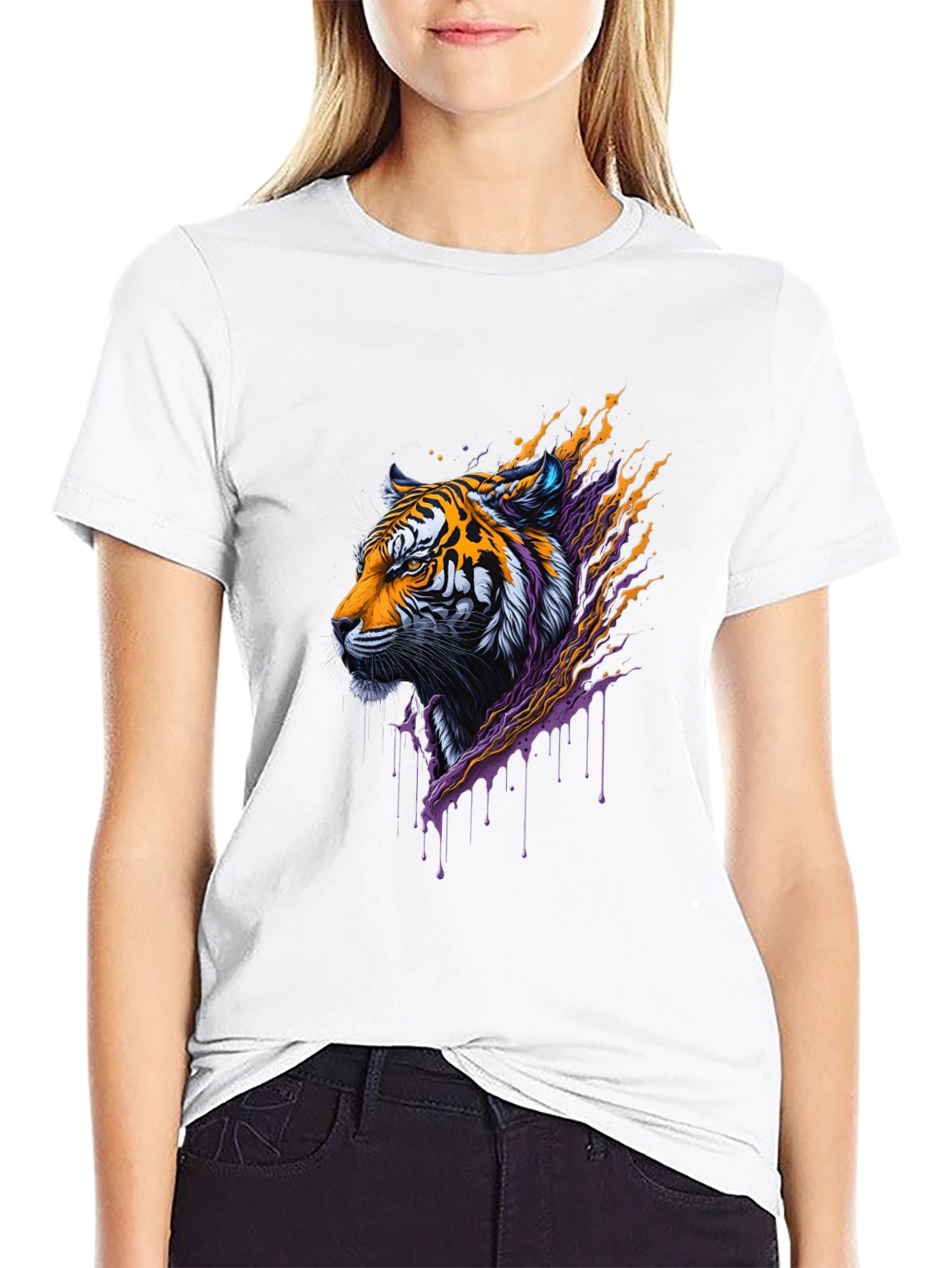 Tiger Graphic T-Shirt - Striking Design Bold Style