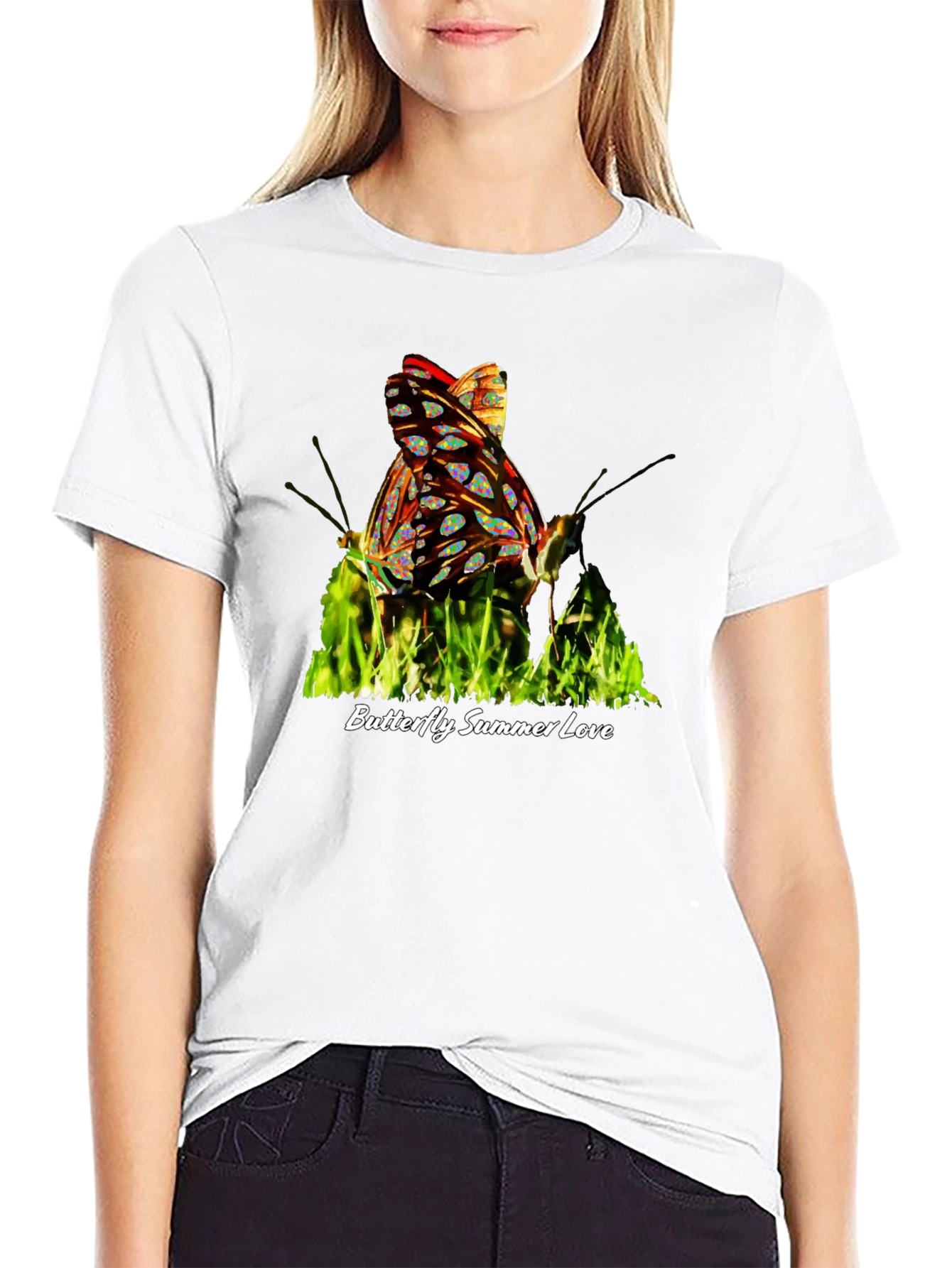 Butterfly Summer Love Graphic T-Shirt