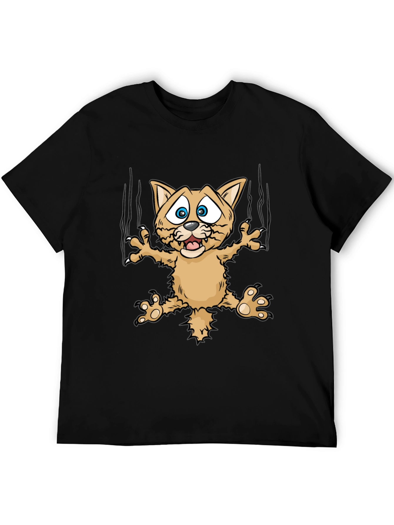 Funny Cat Scratch T-Shirt