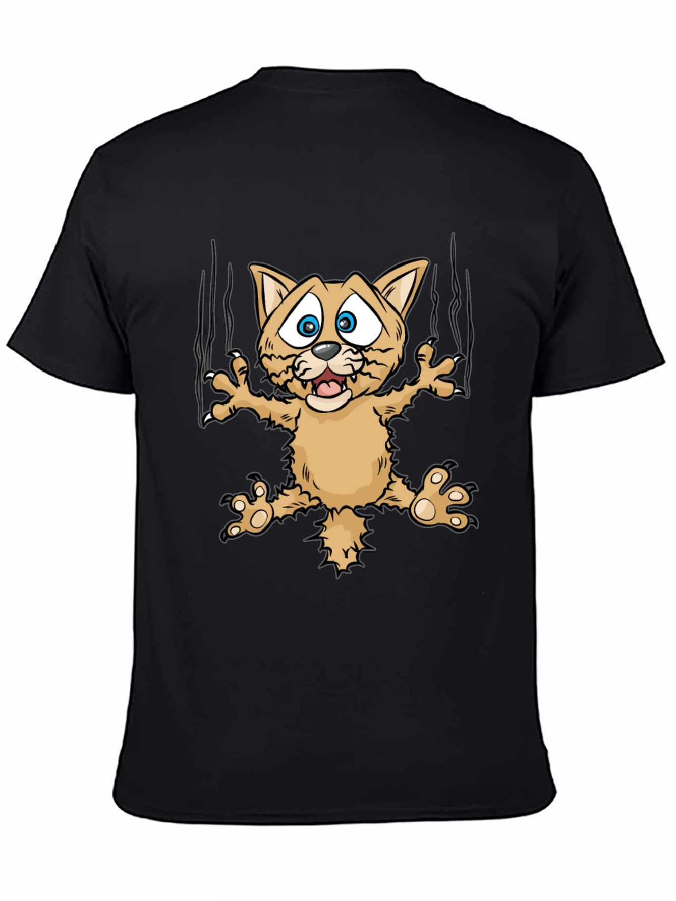 Funny Cat Scratch T-Shirt