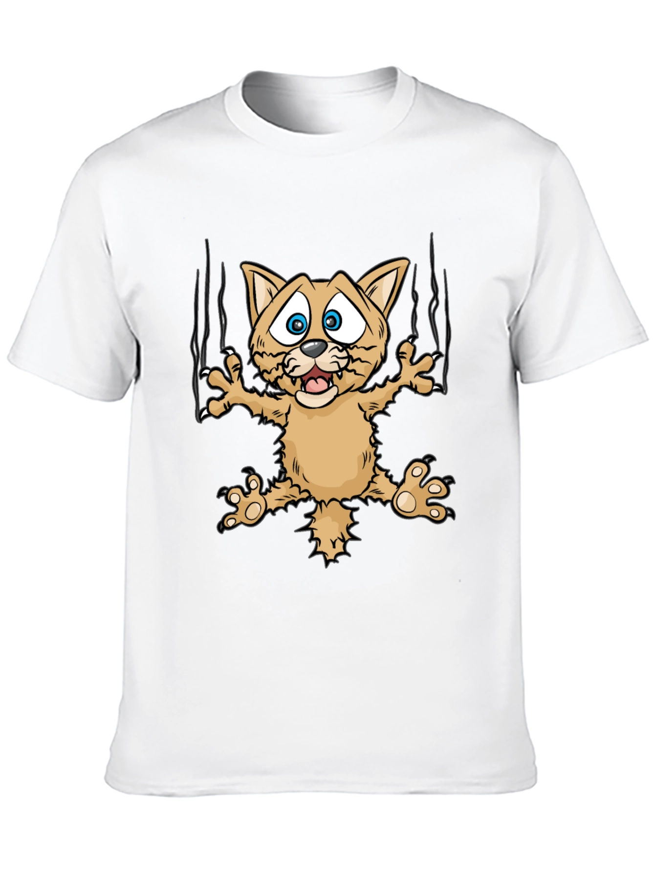 Funny Cat Scratch T-Shirt
