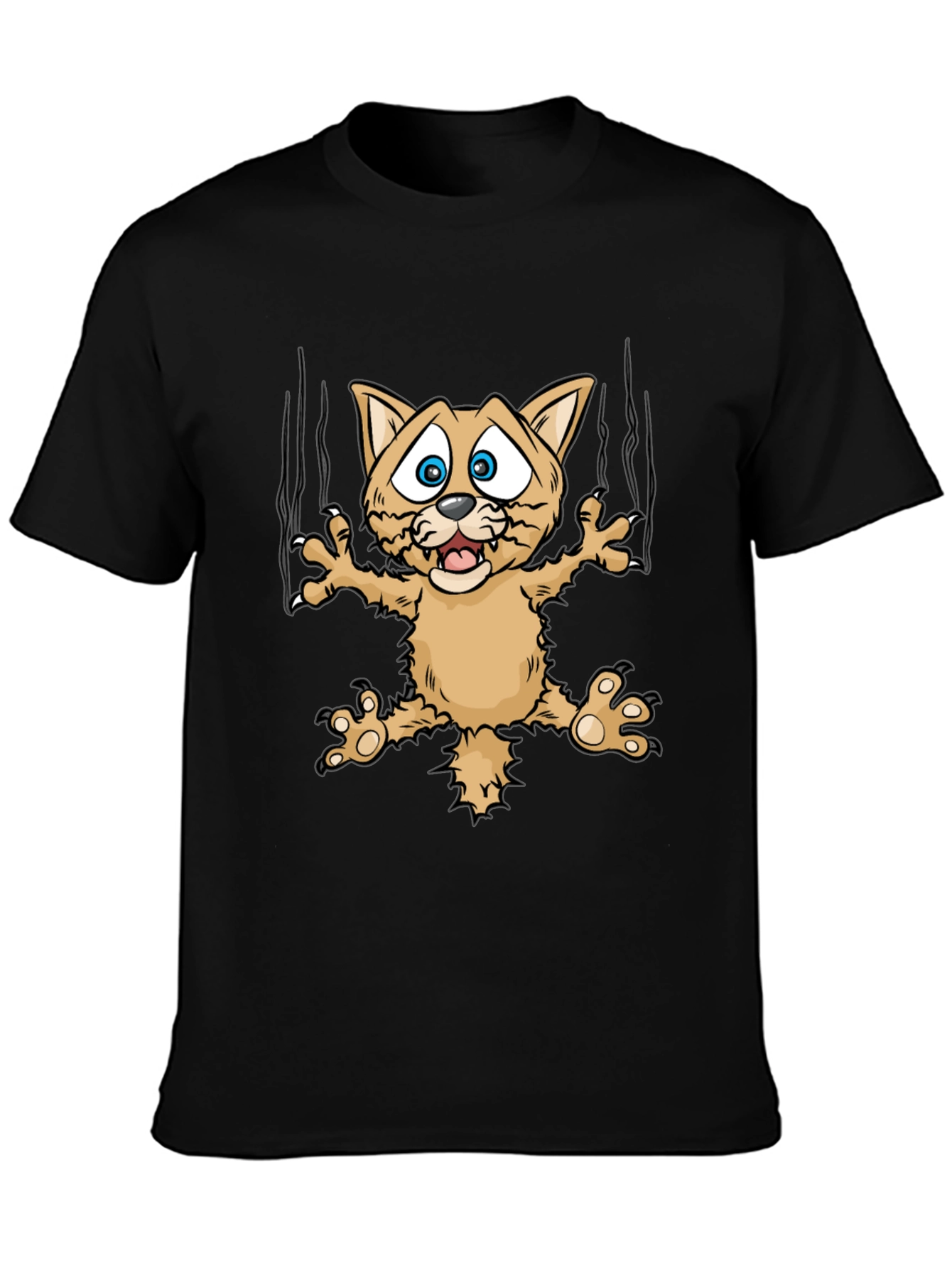 Funny Cat Scratch T-Shirt