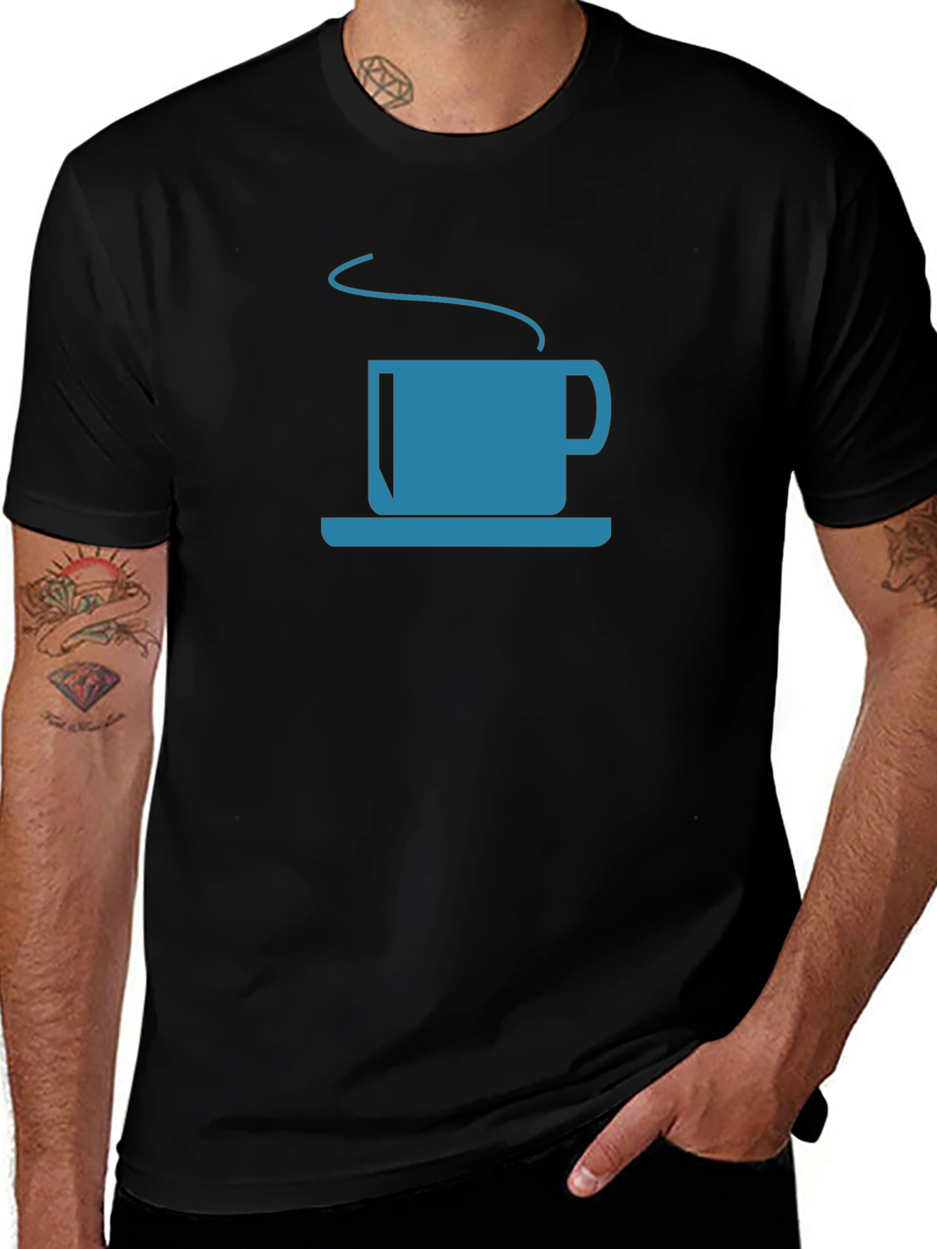 Coffee Lovers Graphic Tee - Casual Black T-Shirt