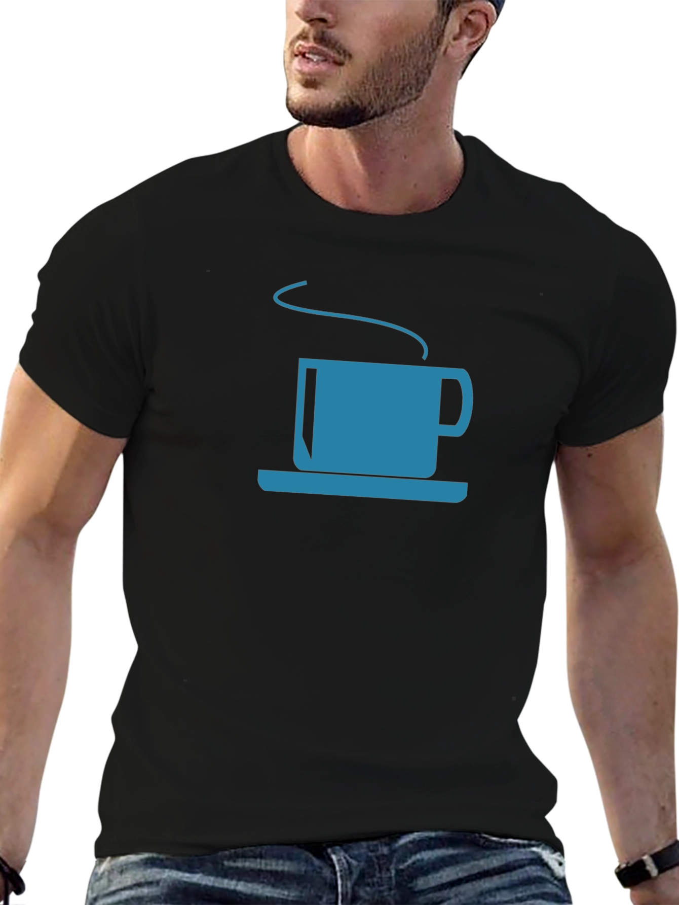 Coffee Lovers Graphic Tee - Casual Black T-Shirt