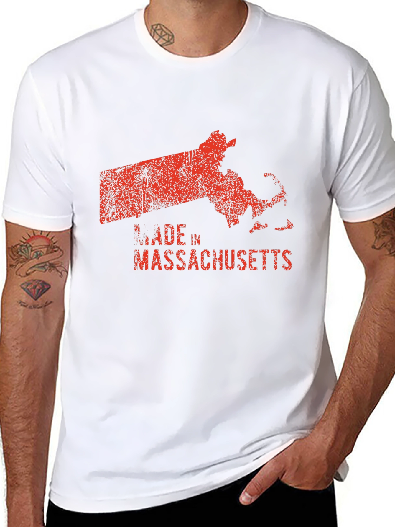 Made In Massachusetts Black T-Shirt