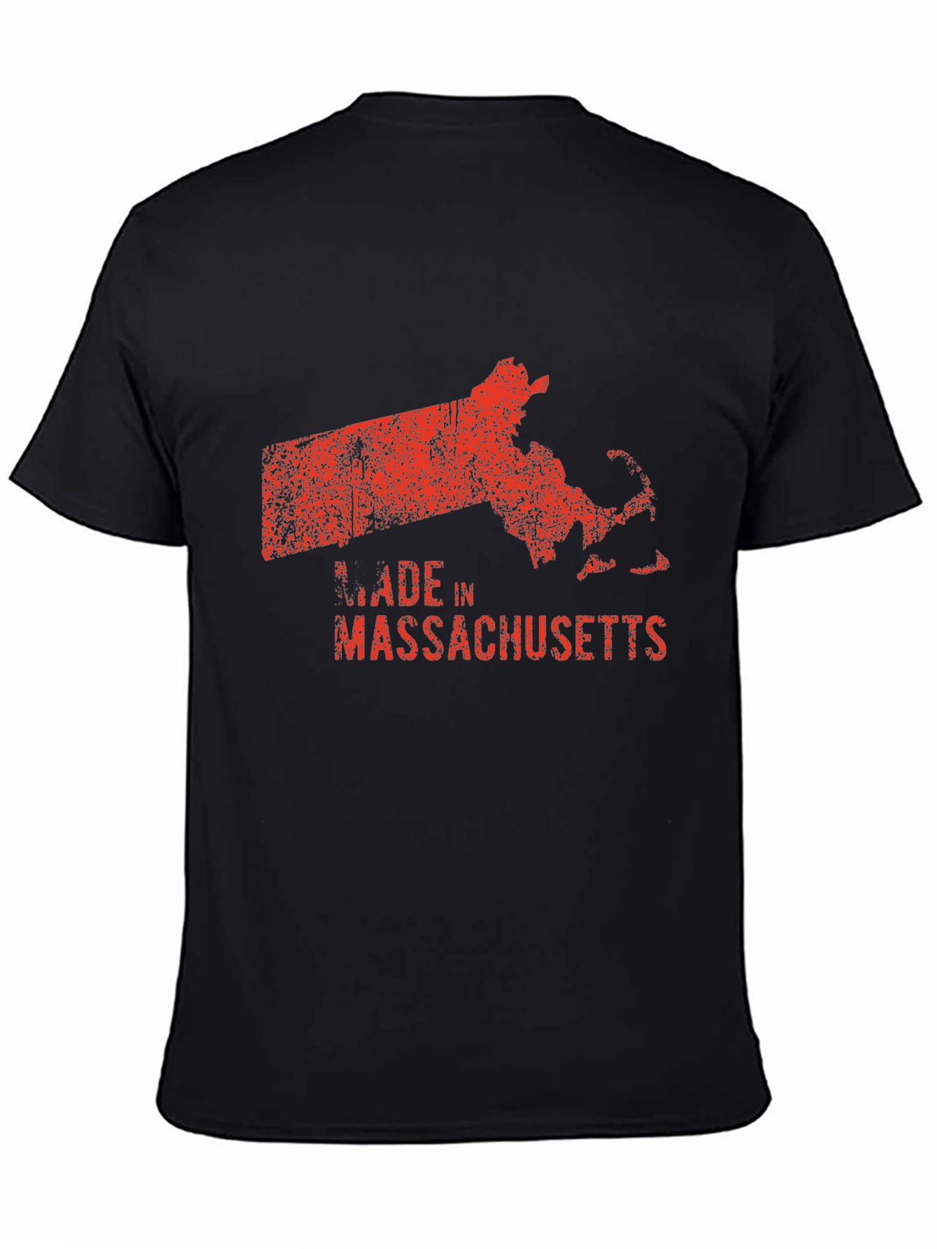 Made In Massachusetts Black T-Shirt