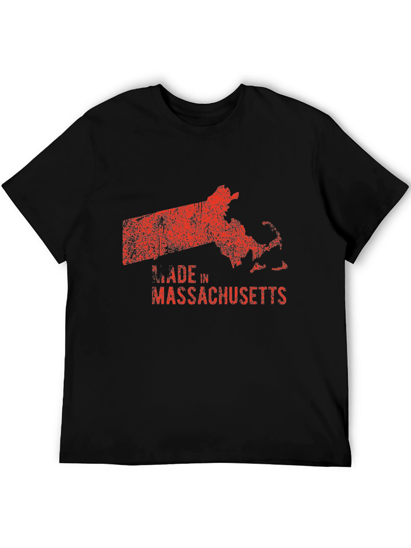 Made In Massachusetts Black T-Shirt