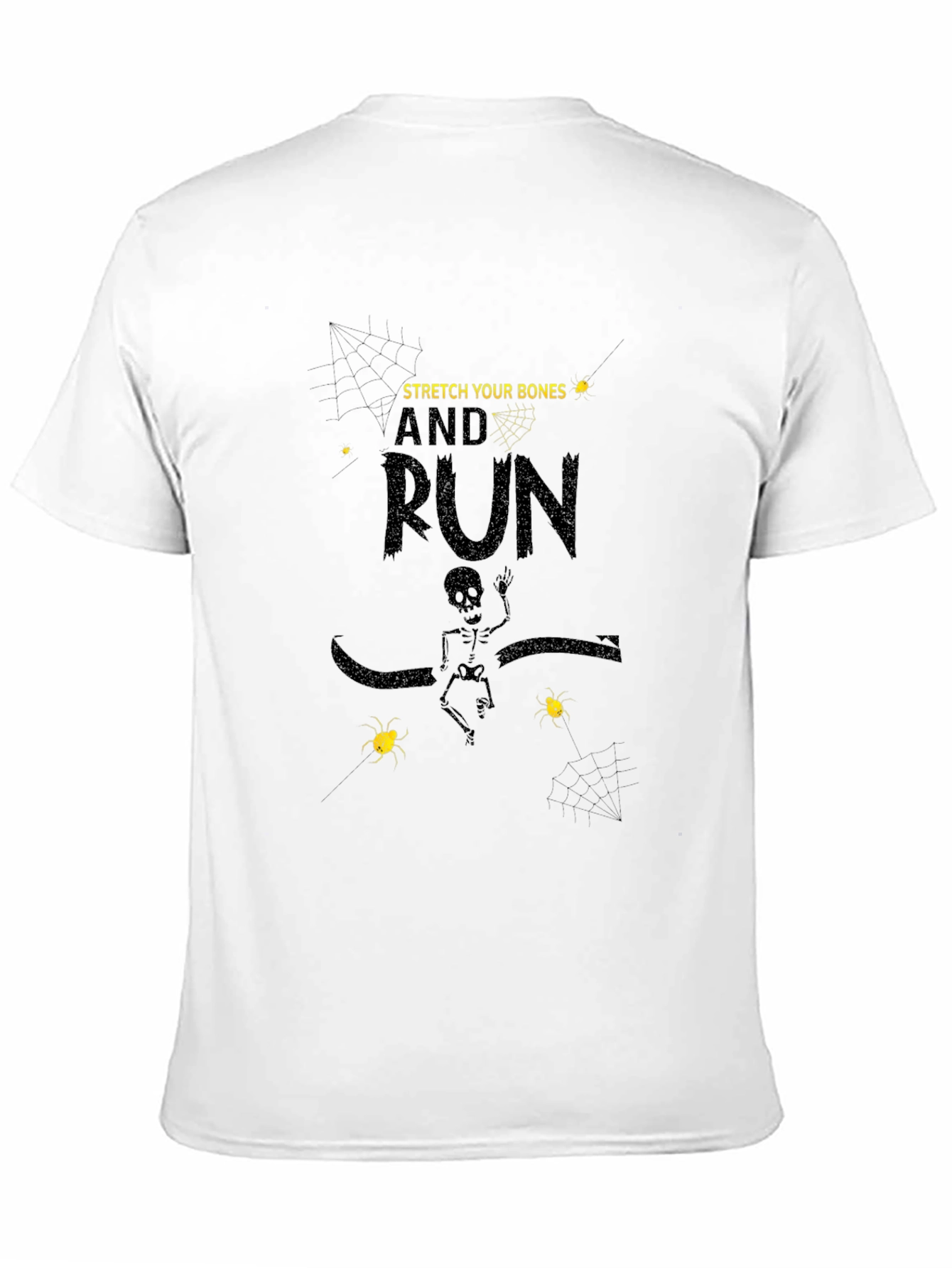 Stretch Your Bones and Run Black Graphic Tee