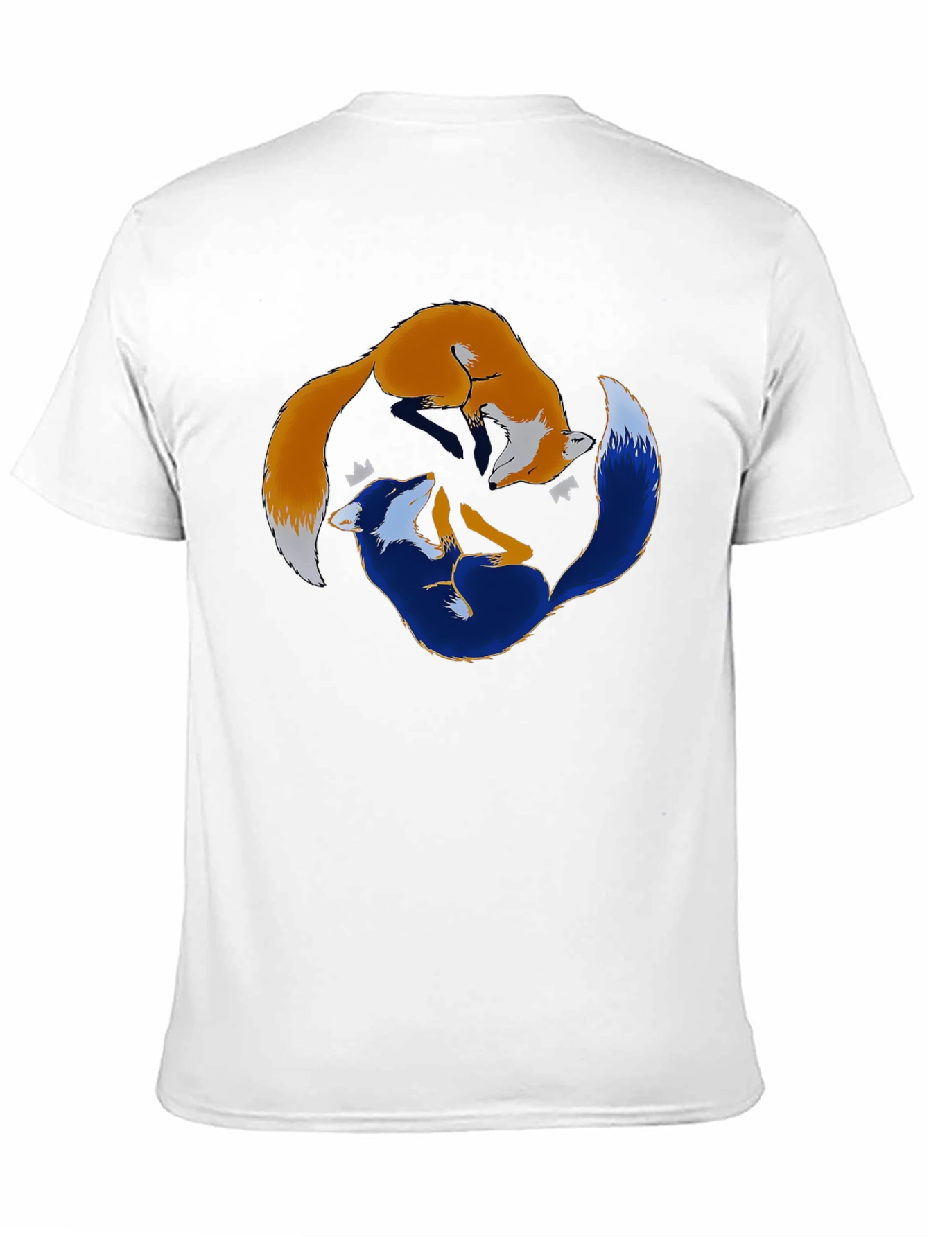 Yin Yang Foxes Graphic T-Shirt