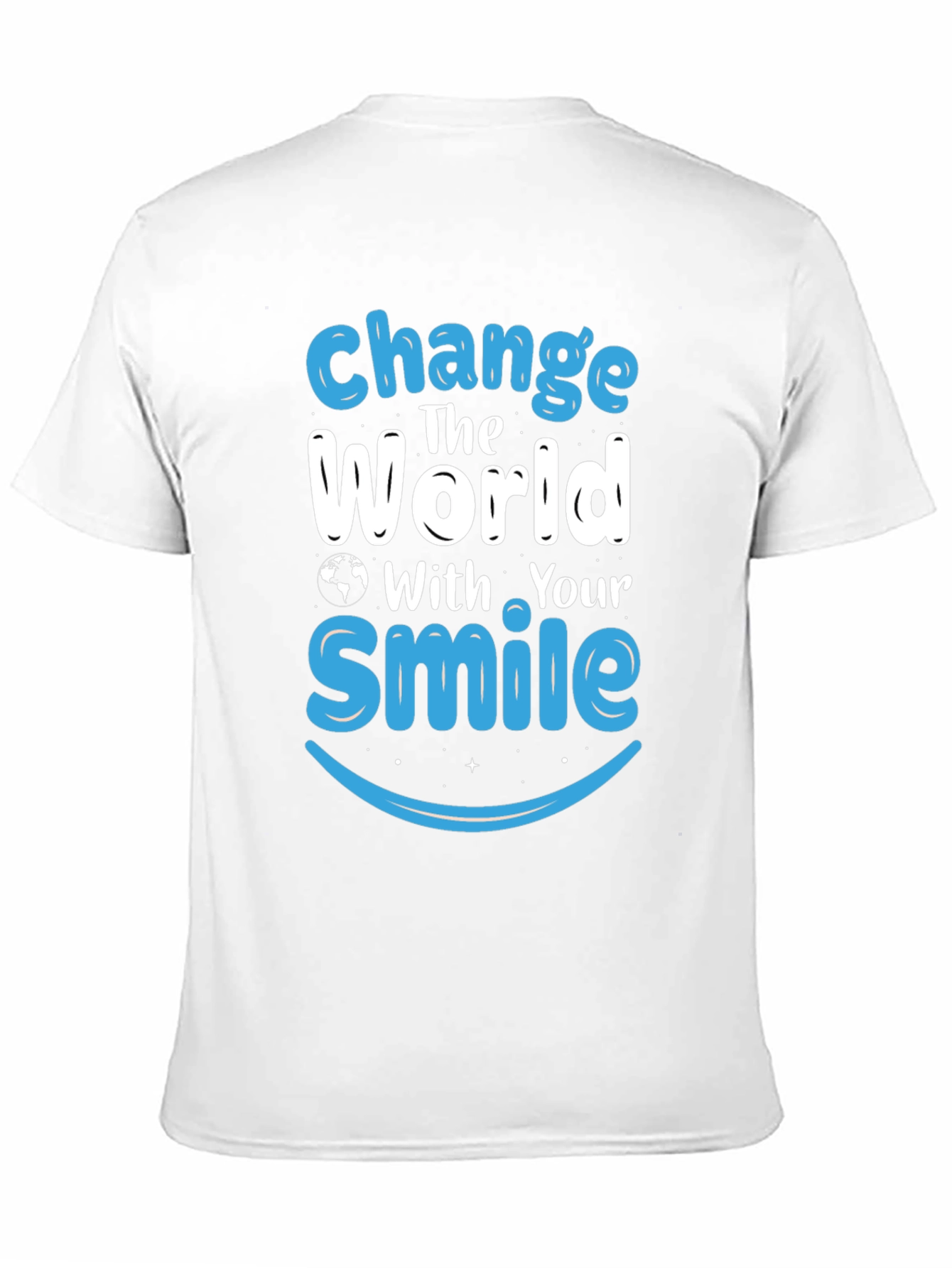 Change The World With Your Smile Black T-Shirt
