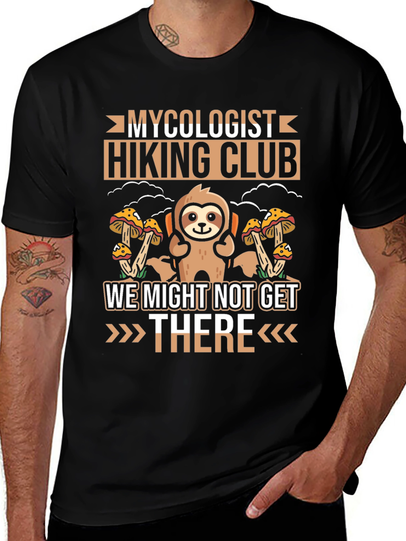 Mycologist Hiking Club Graphic T-Shirt