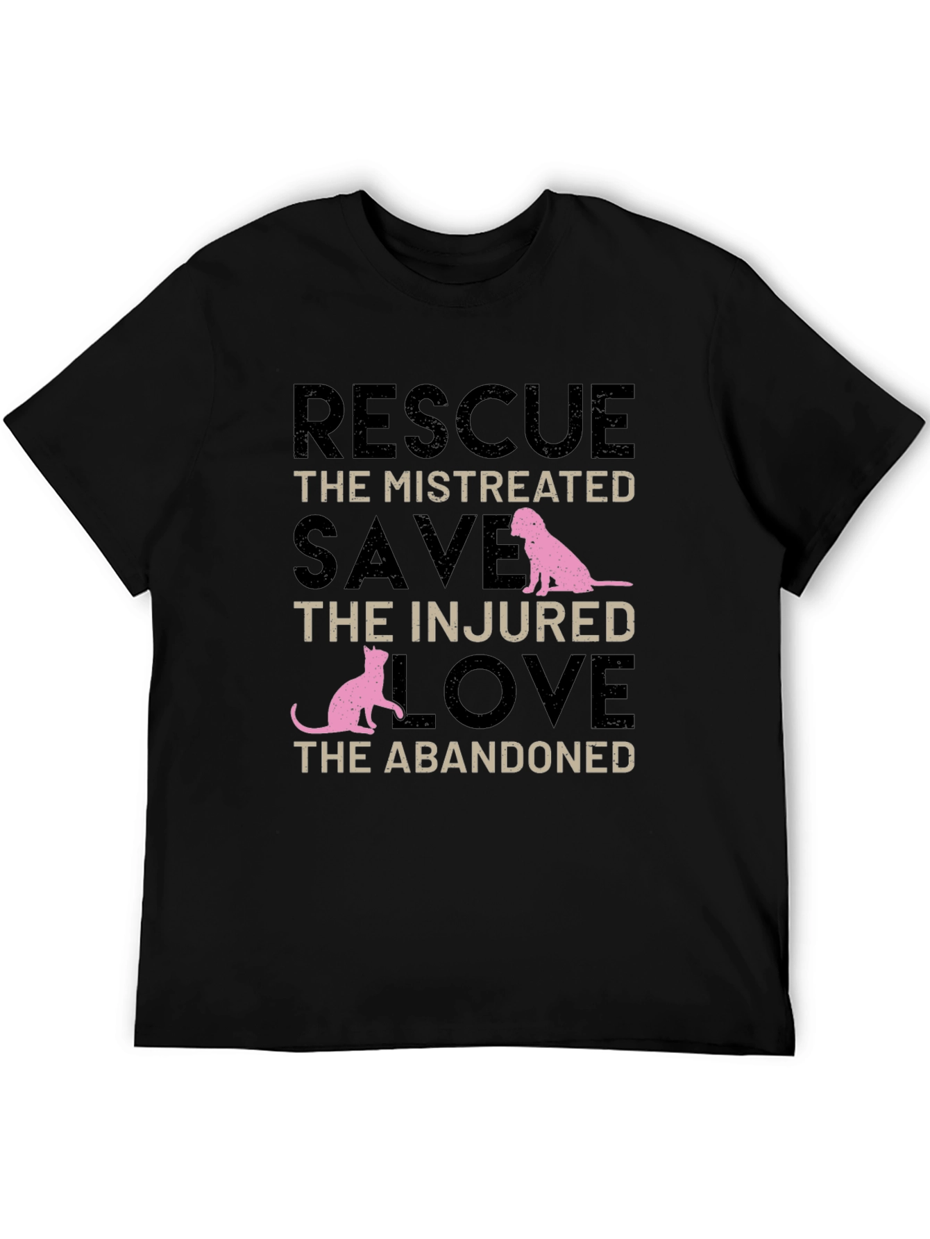 Rescue Animals T-Shirt - Dog and Cat