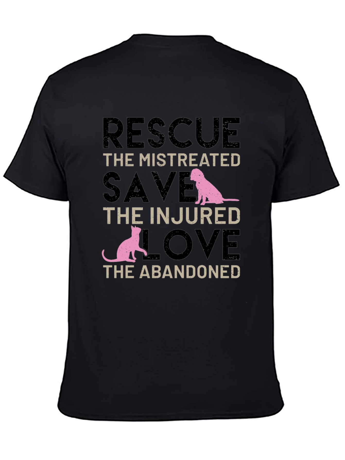 Rescue Animals T-Shirt - Dog and Cat