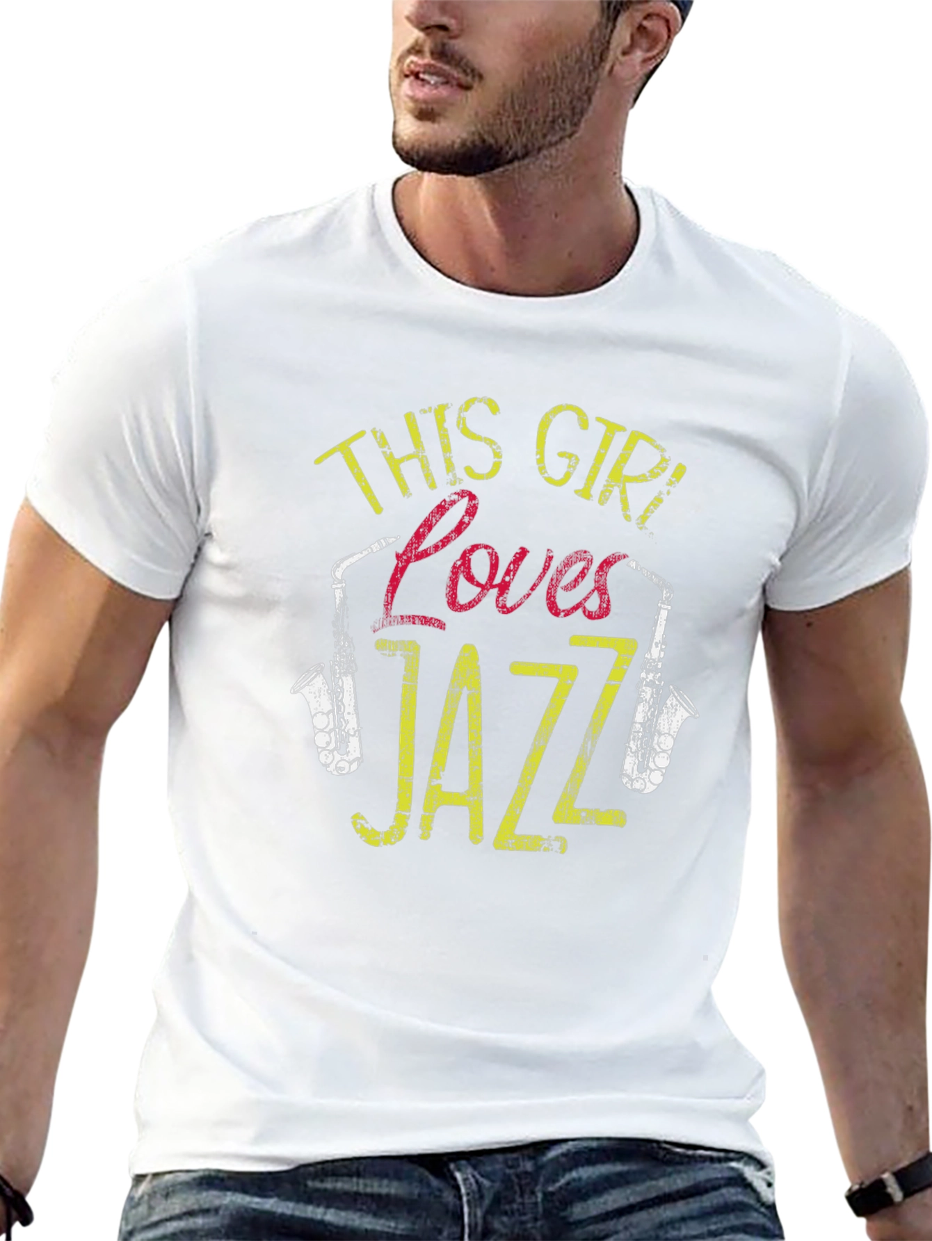 This Girl Loves Jazz T-Shirt - Musical Graphic Tee