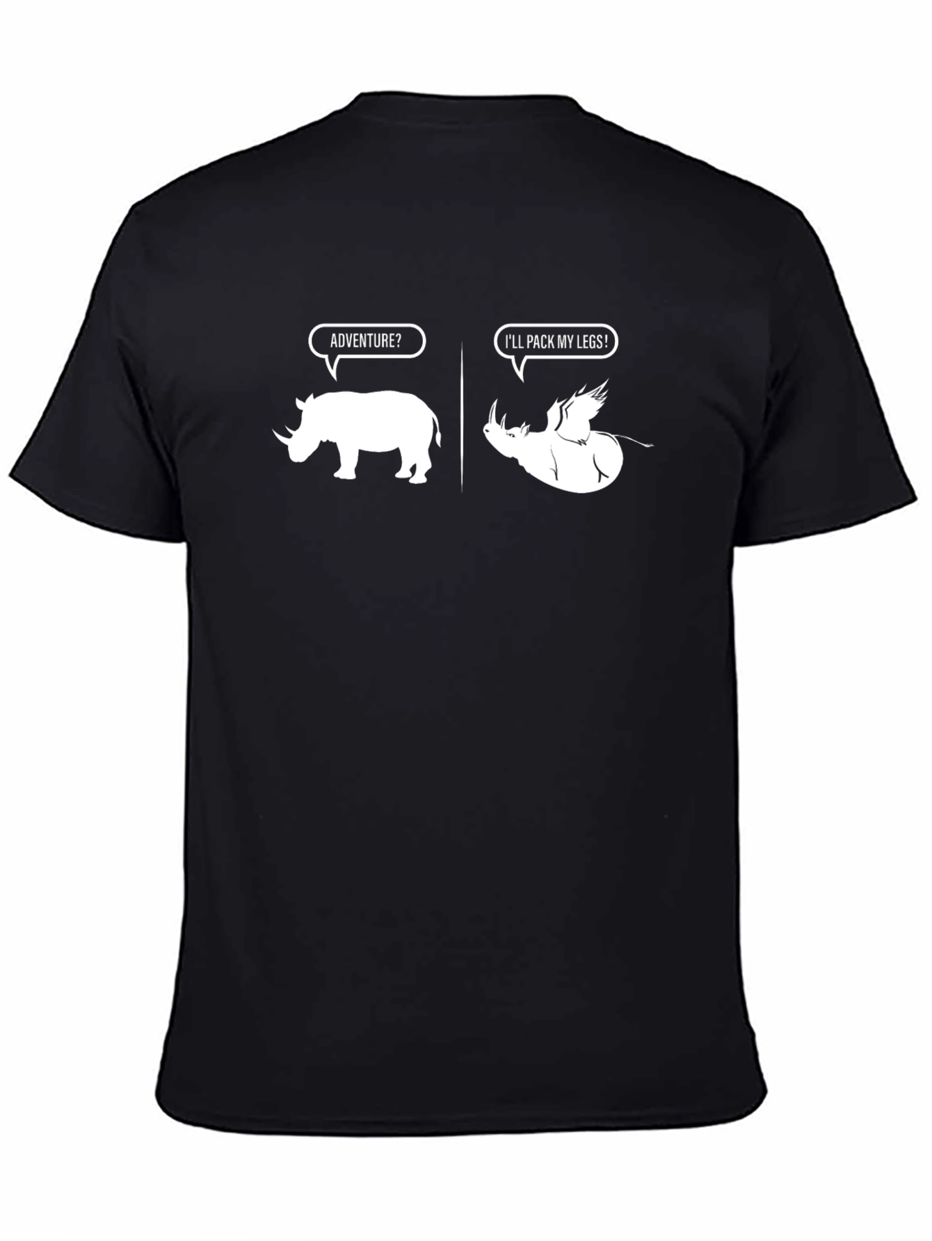 Rhino Adventure Humor Graphic Tee
