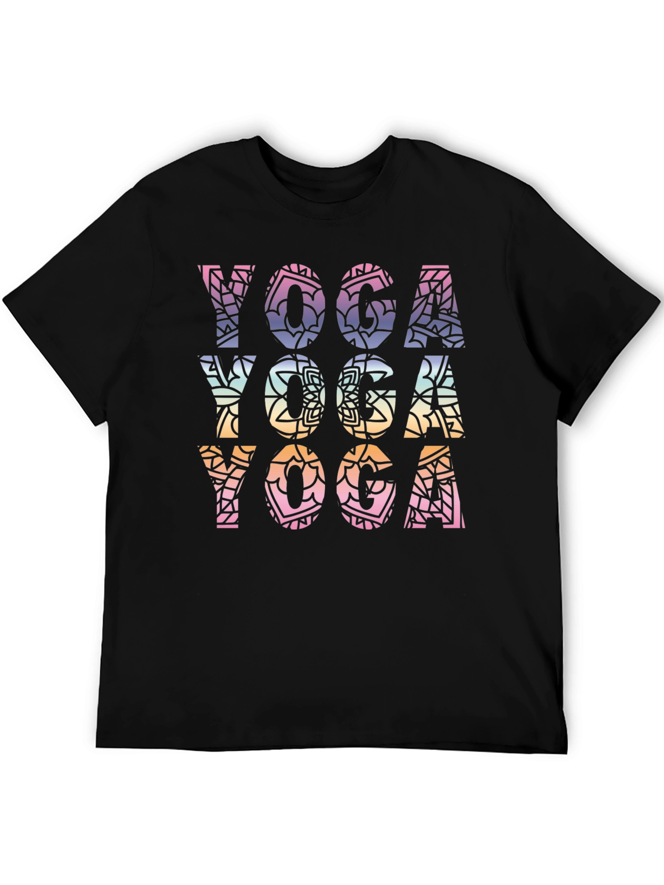 Yoga Mandala Graphic T-Shirt - Relaxed Fit