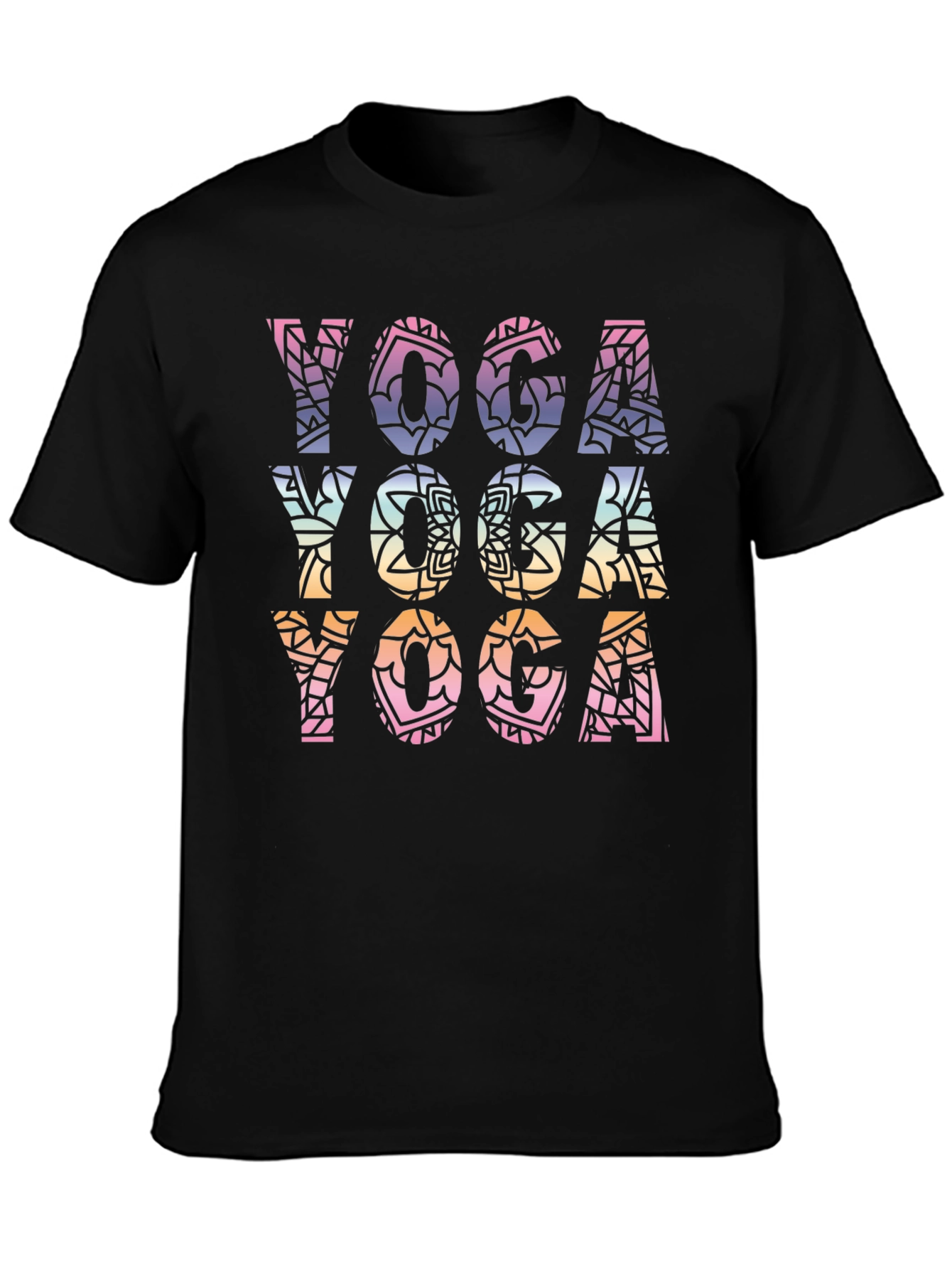 Yoga Mandala Graphic T-Shirt - Relaxed Fit