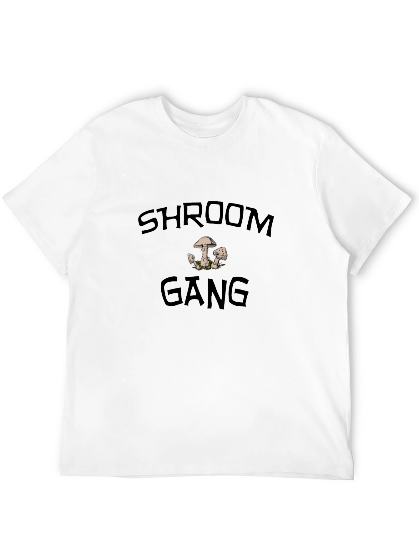 Shroom Gang Graphic Tee - Casual Black T-Shirt