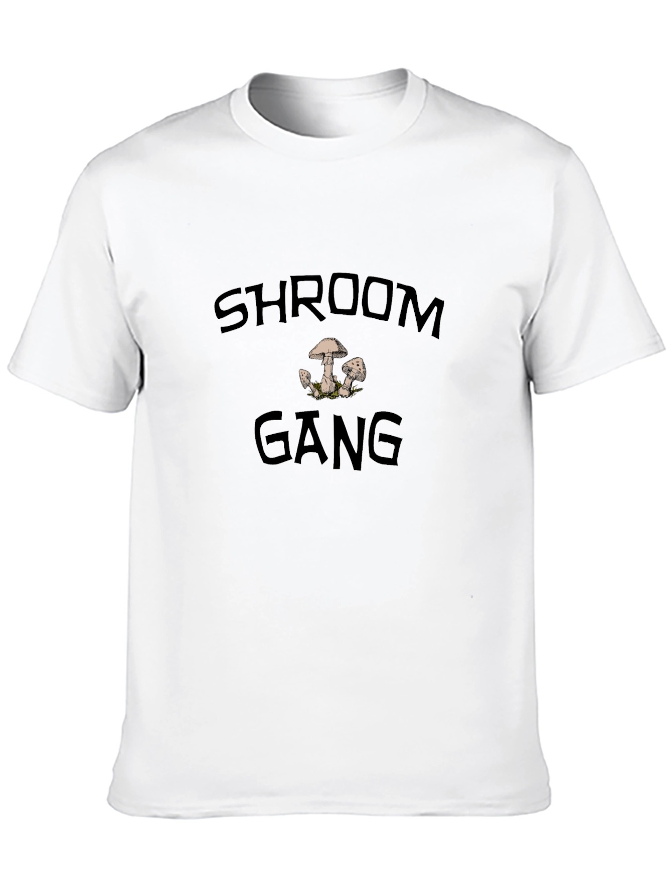 Shroom Gang Graphic Tee - Casual Black T-Shirt