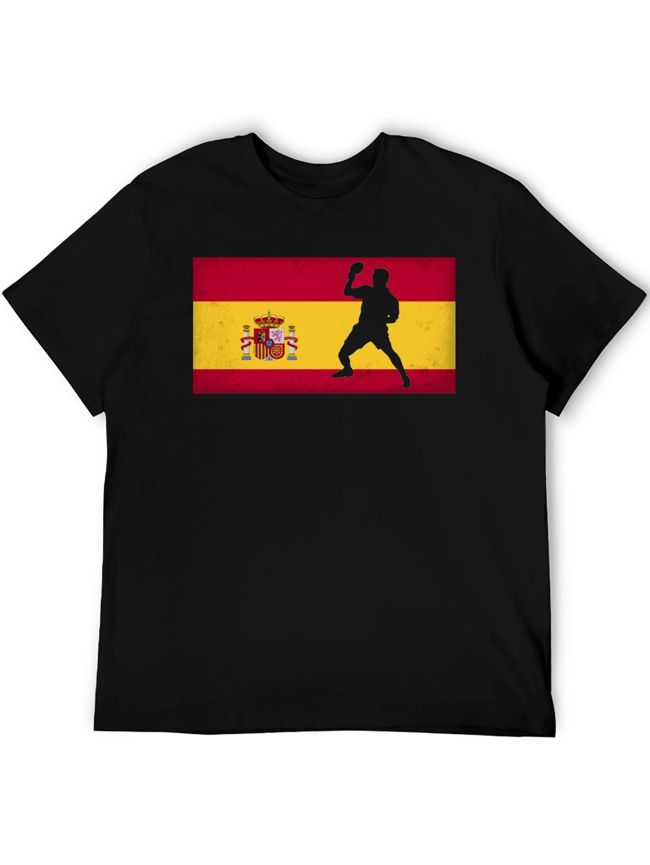Spain Flag Ping Pong Player Graphic Tee