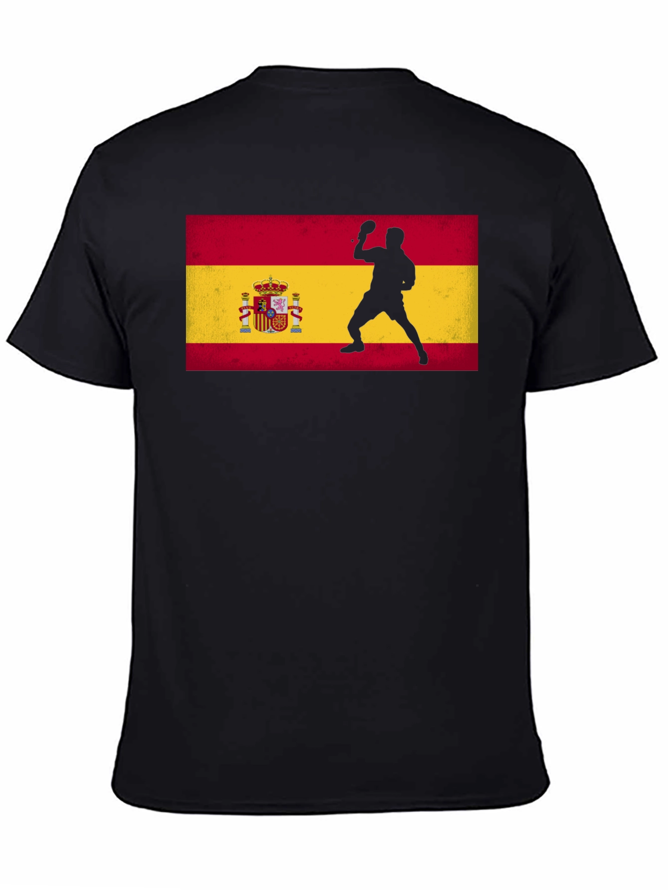 Spain Flag Ping Pong Player Graphic Tee