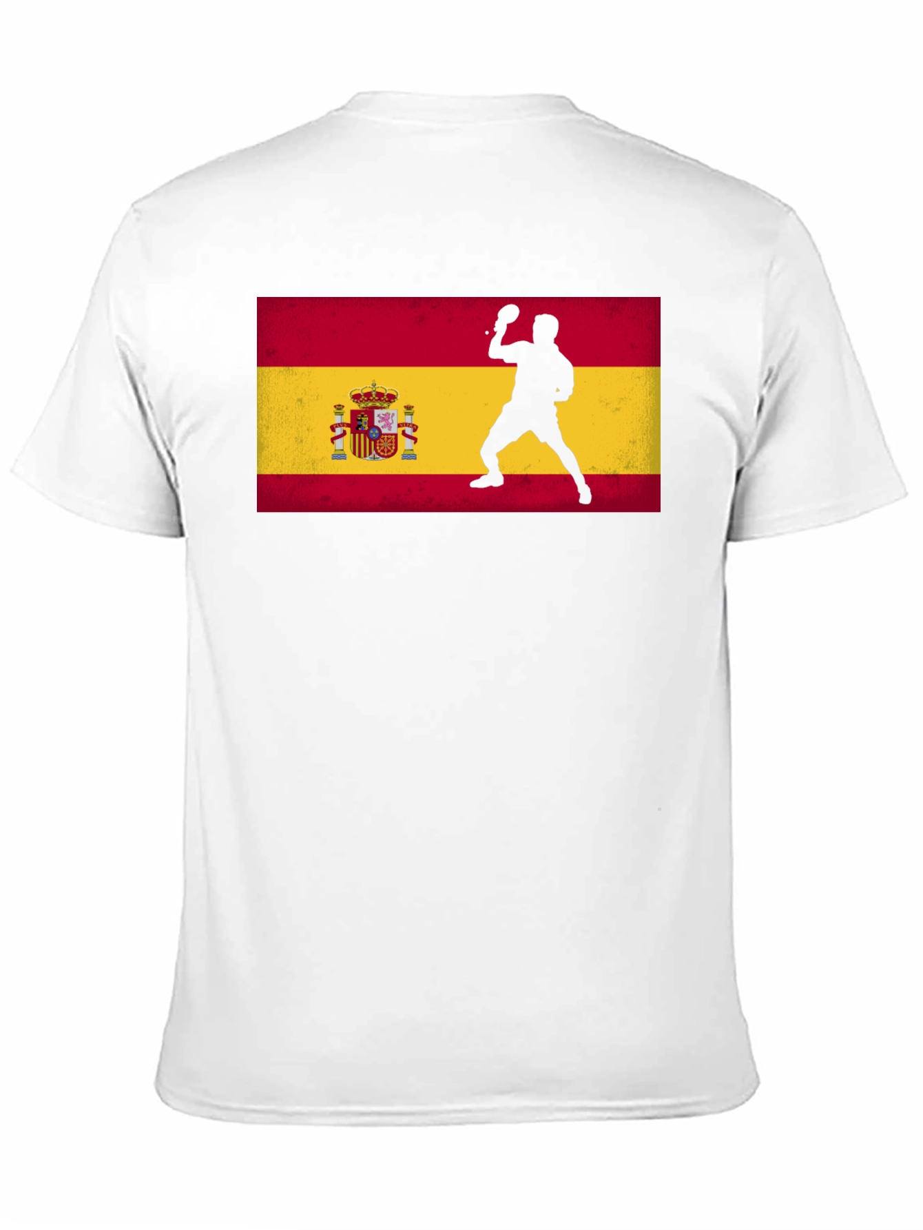 Spain Flag Ping Pong Player Graphic Tee