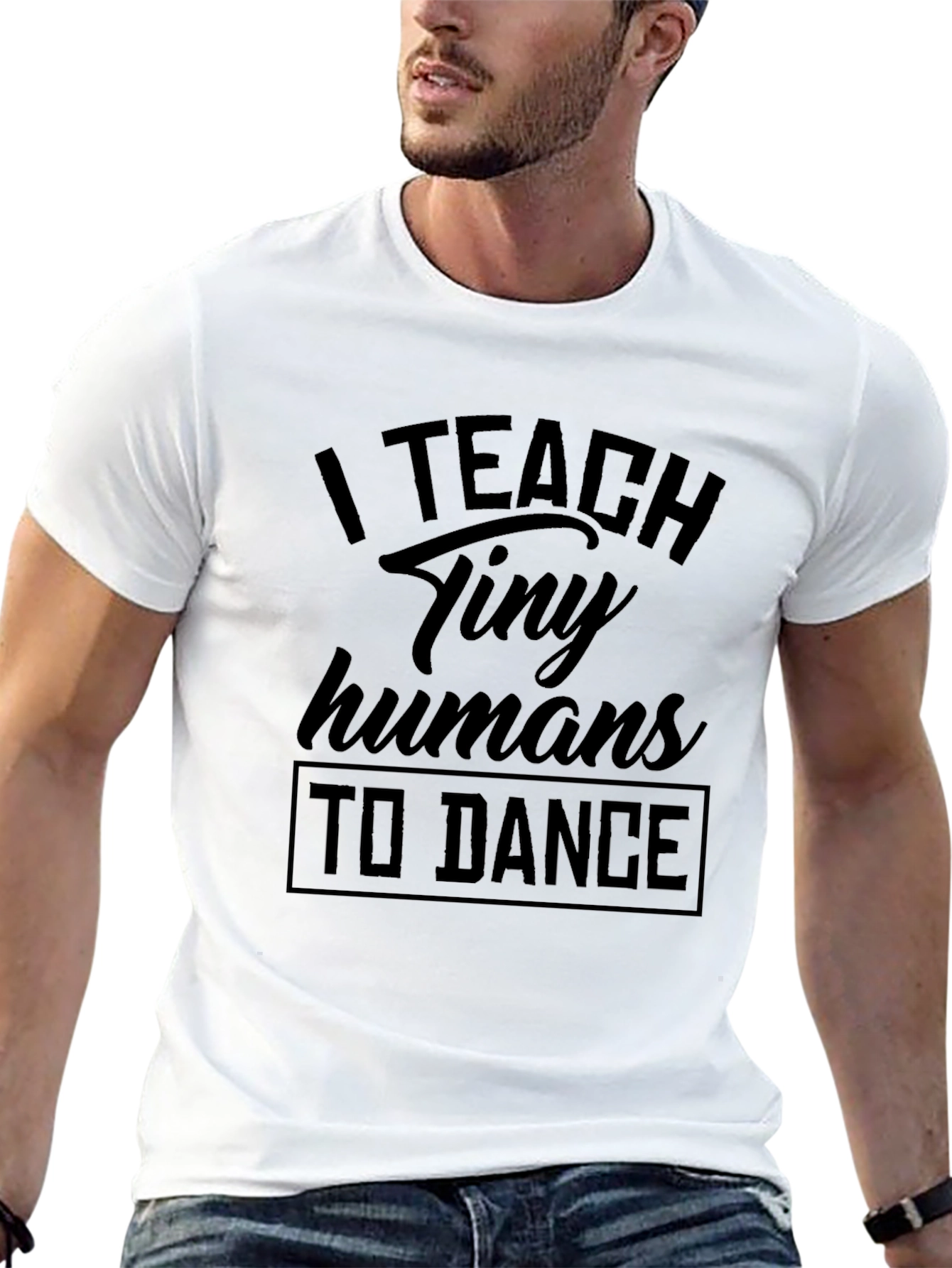 I Teach Tiny Humans To Dance Black T-Shirt