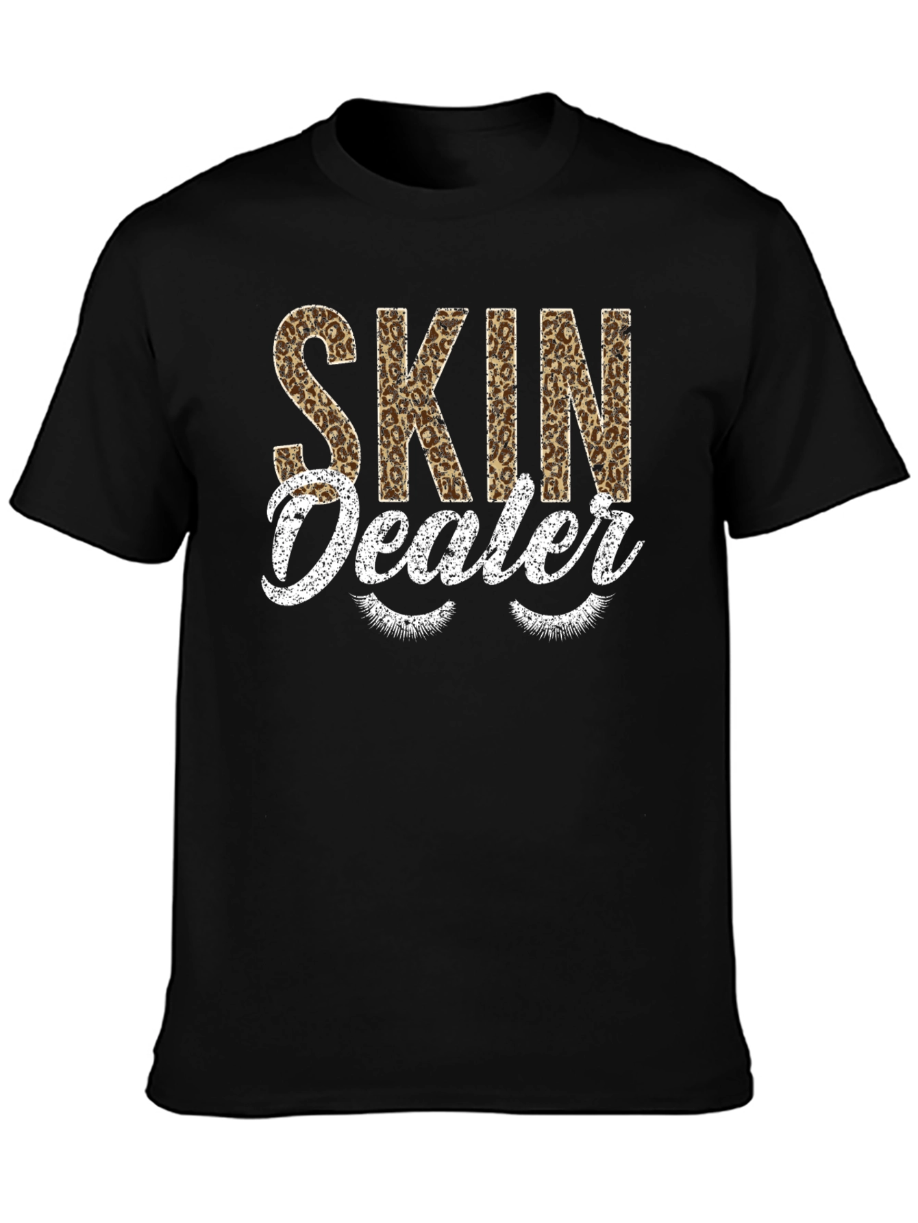 Skin Dealer Leopard Print Graphic T-Shirt