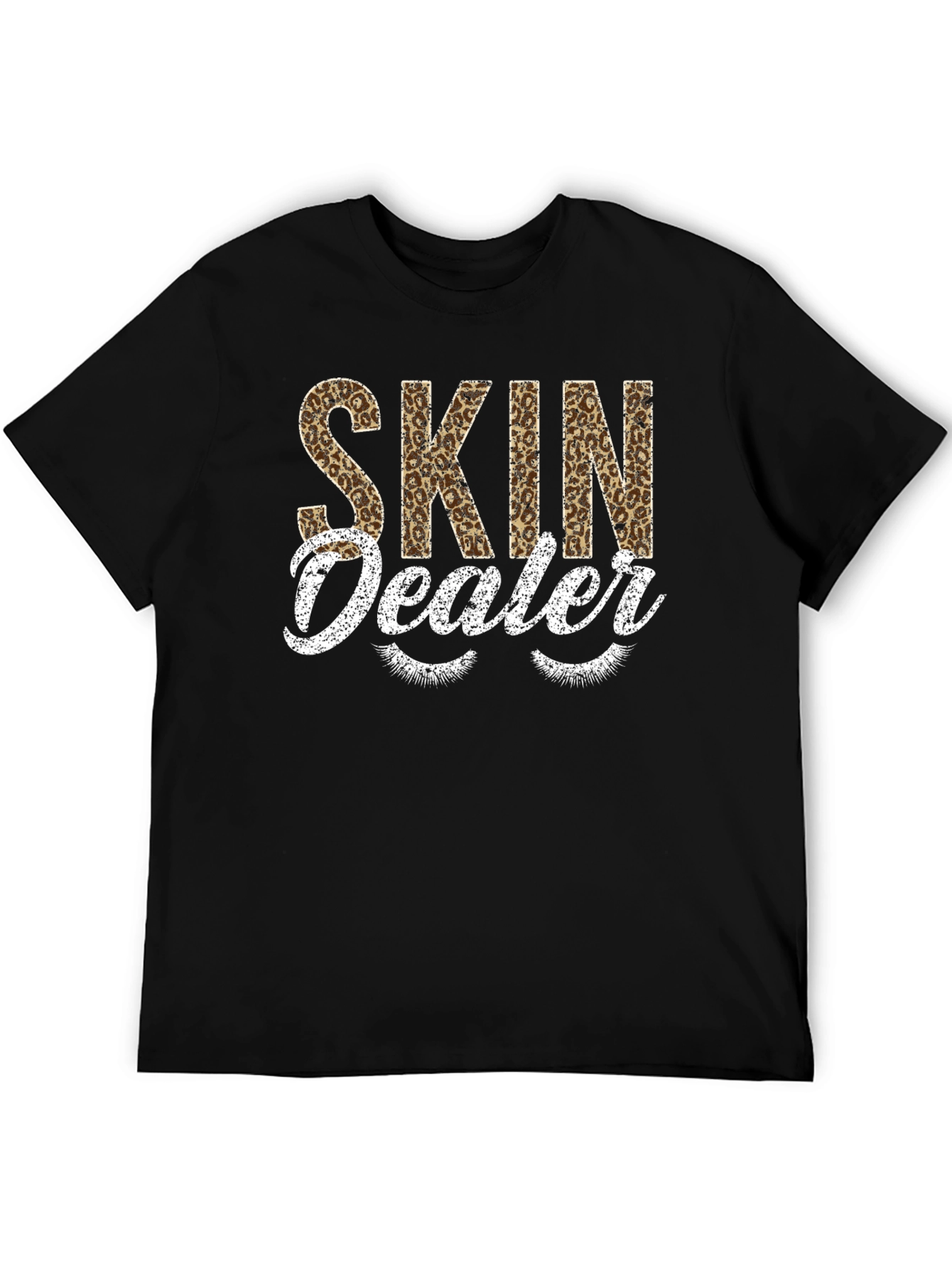 Skin Dealer Leopard Print Graphic T-Shirt