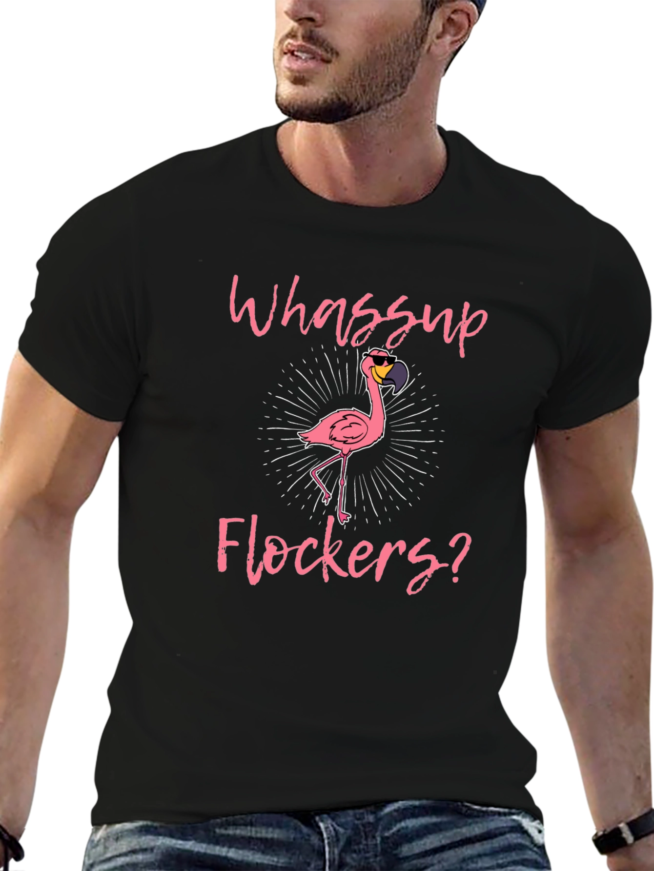 Whassup Flockers Flamingo T-Shirt