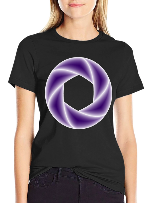 Abstract Aperture Graphic Tee - Black
