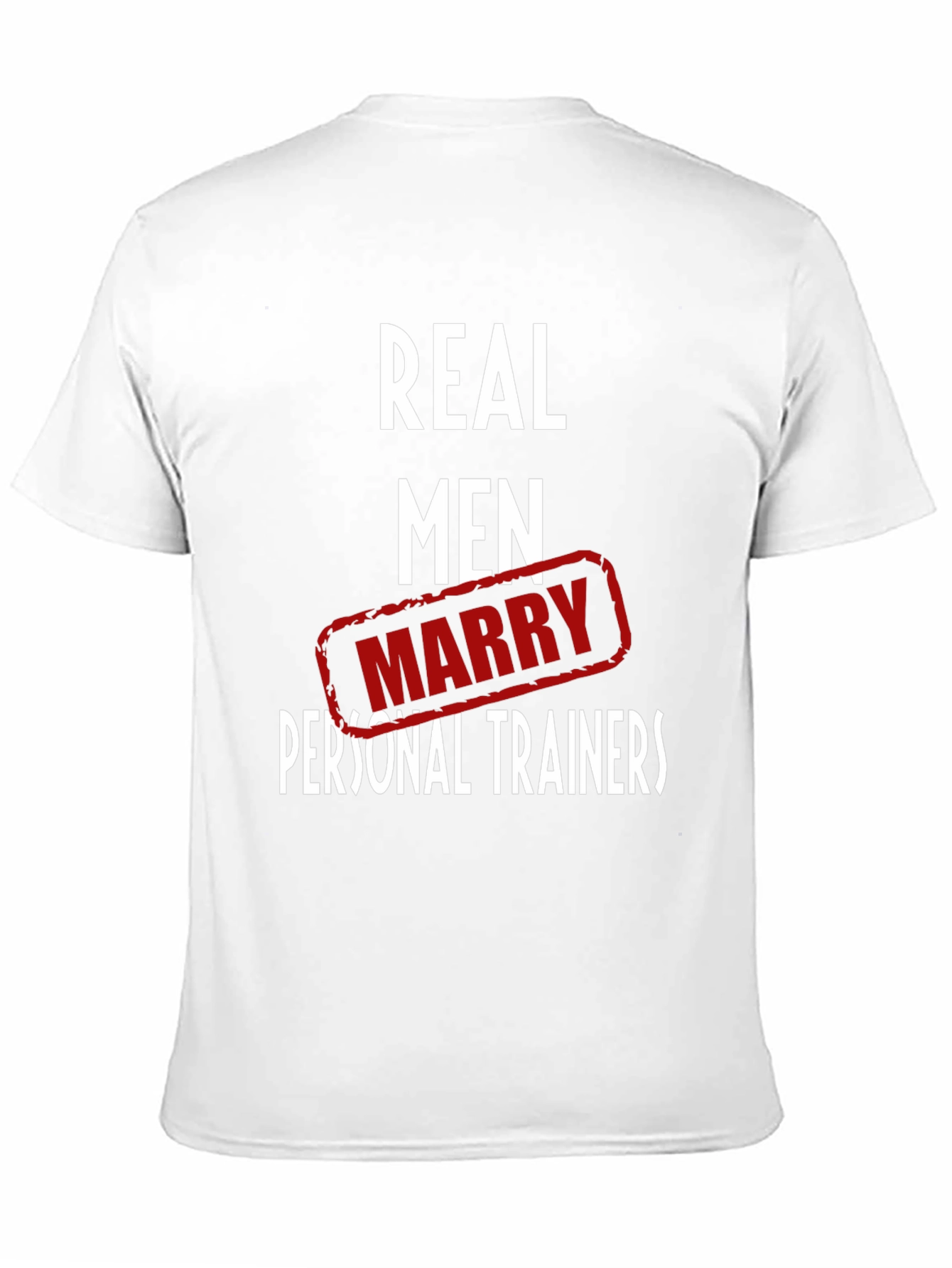 Real Men Marry Personal Trainers Black T-Shirt