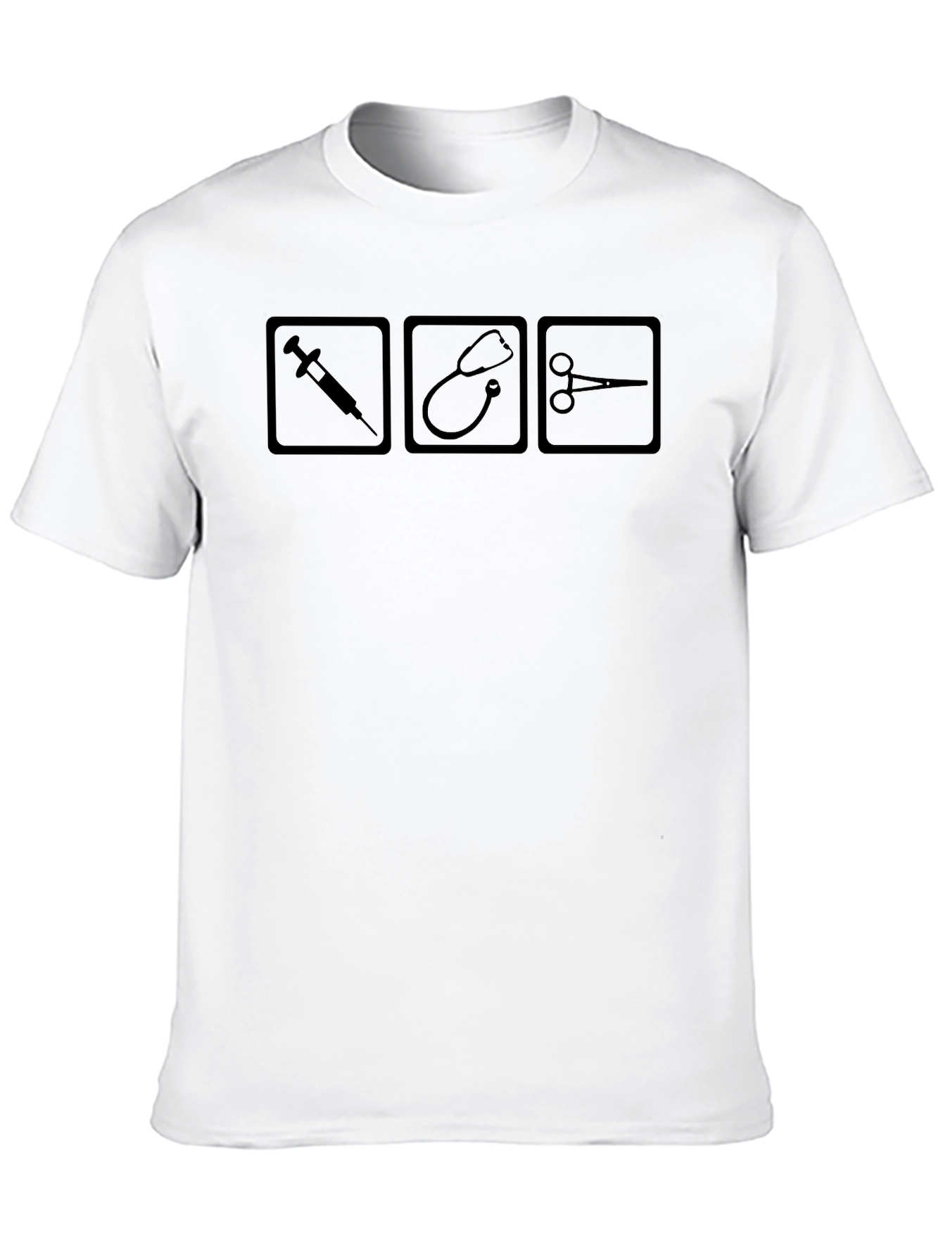 Medical Icon Graphic Tee - Black