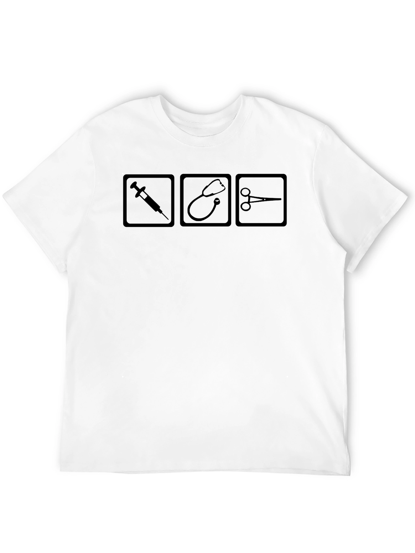 Medical Icon Graphic Tee - Black