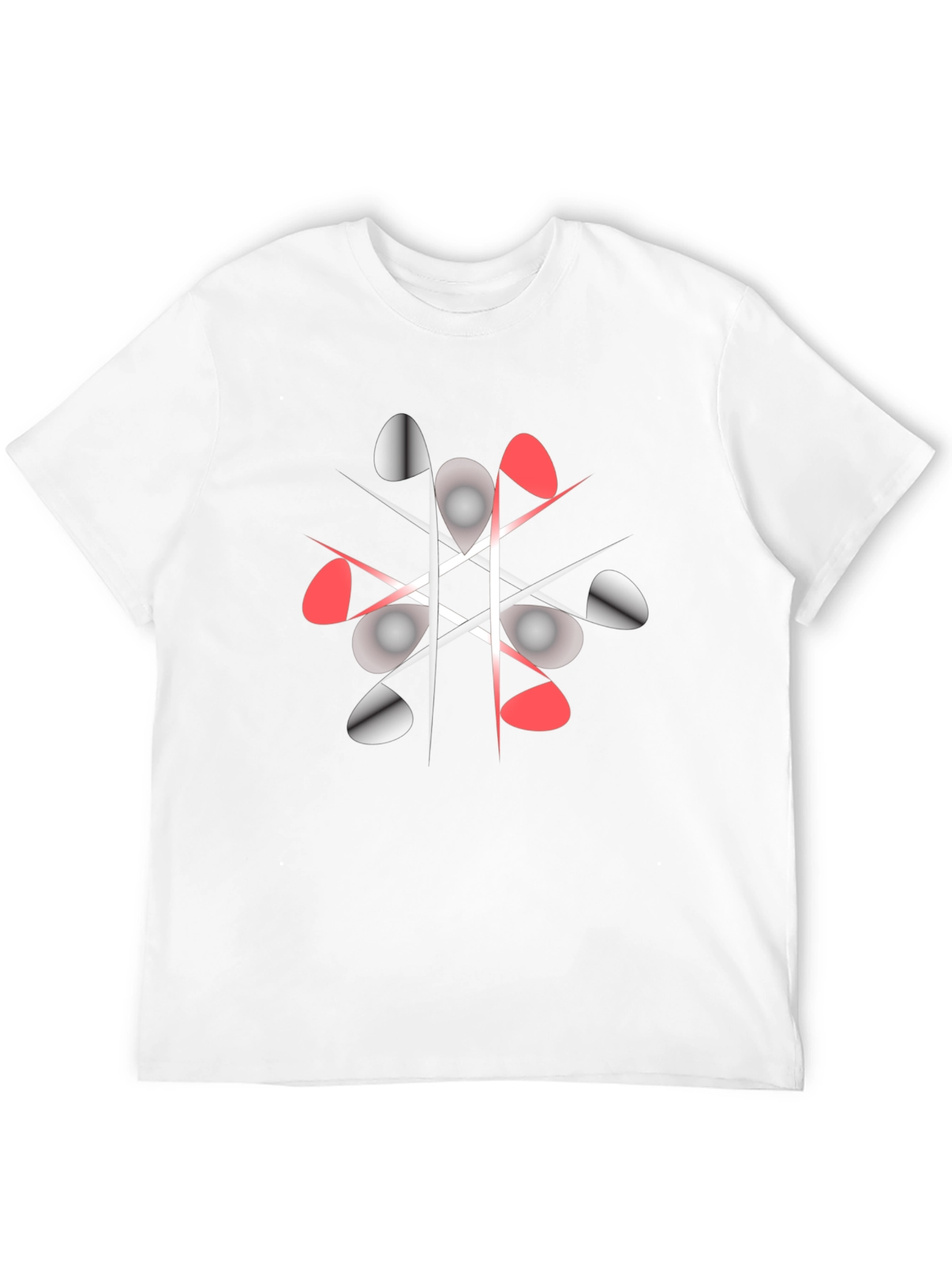 Geometric Graphic Print Crew Neck T-Shirt