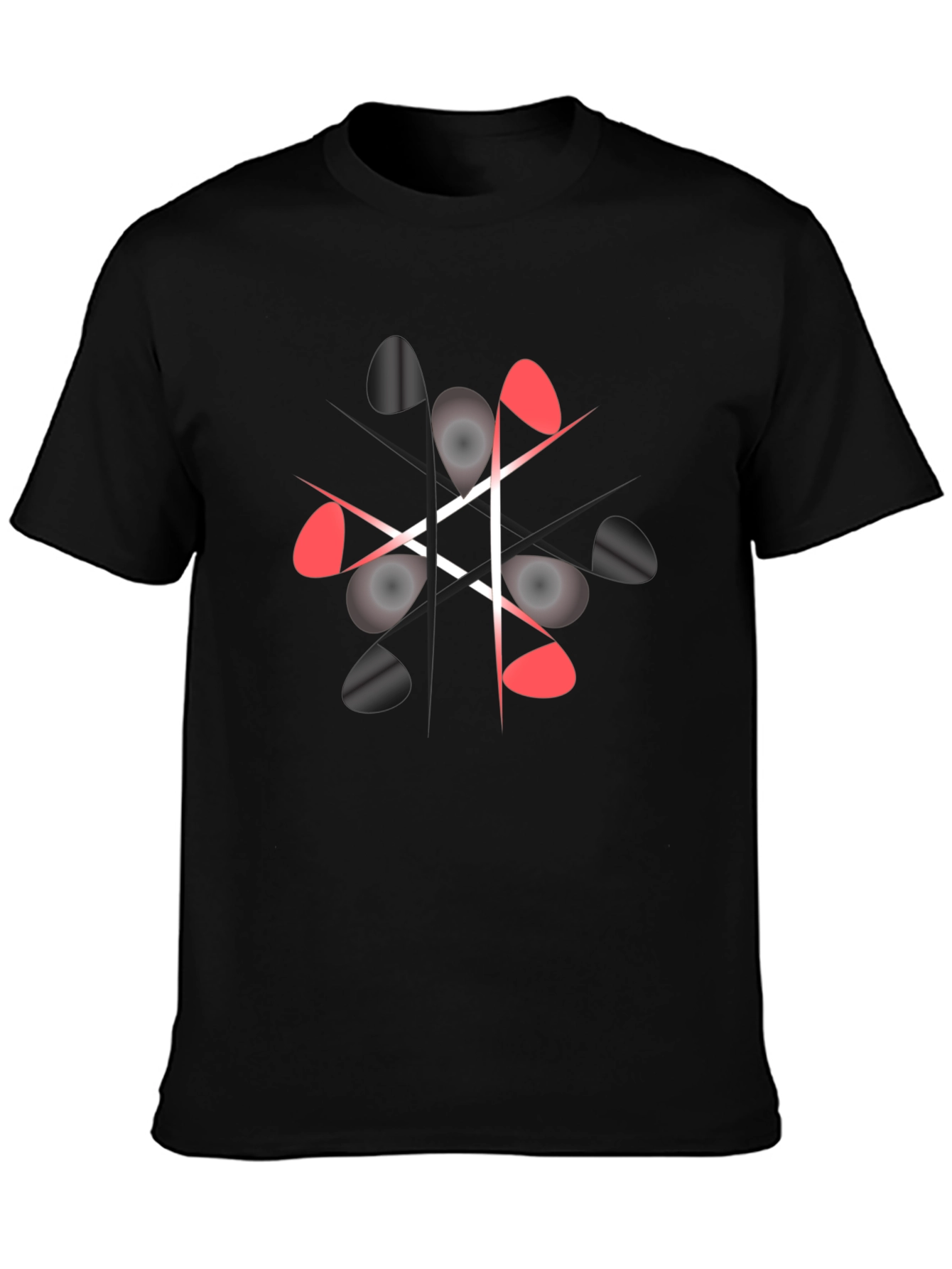 Geometric Graphic Print Crew Neck T-Shirt