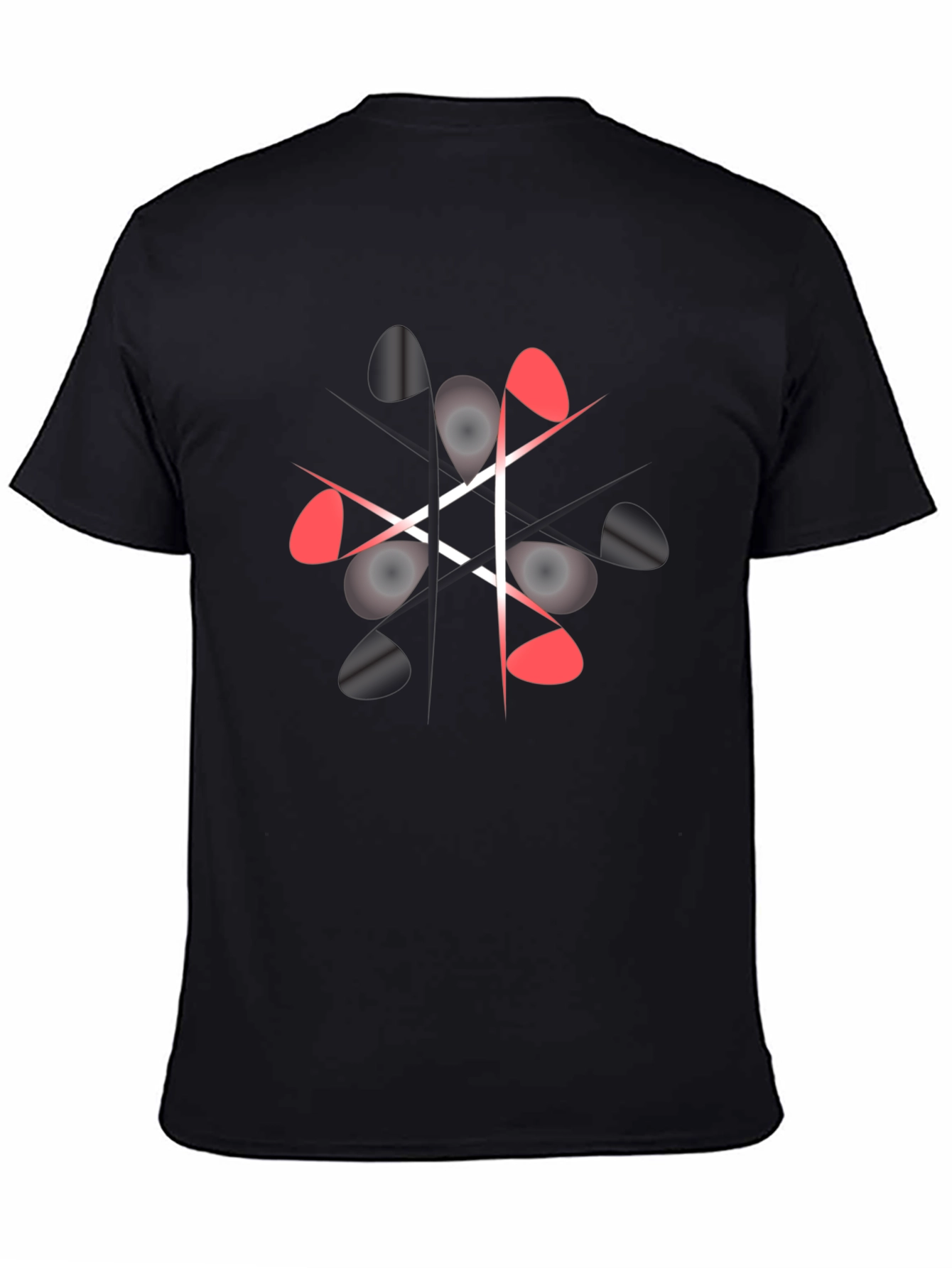 Geometric Graphic Print Crew Neck T-Shirt