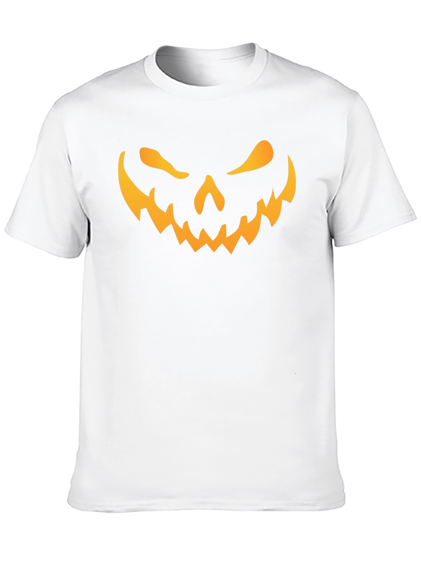 Spooky Jack-O-Lantern Face Black T-Shirt