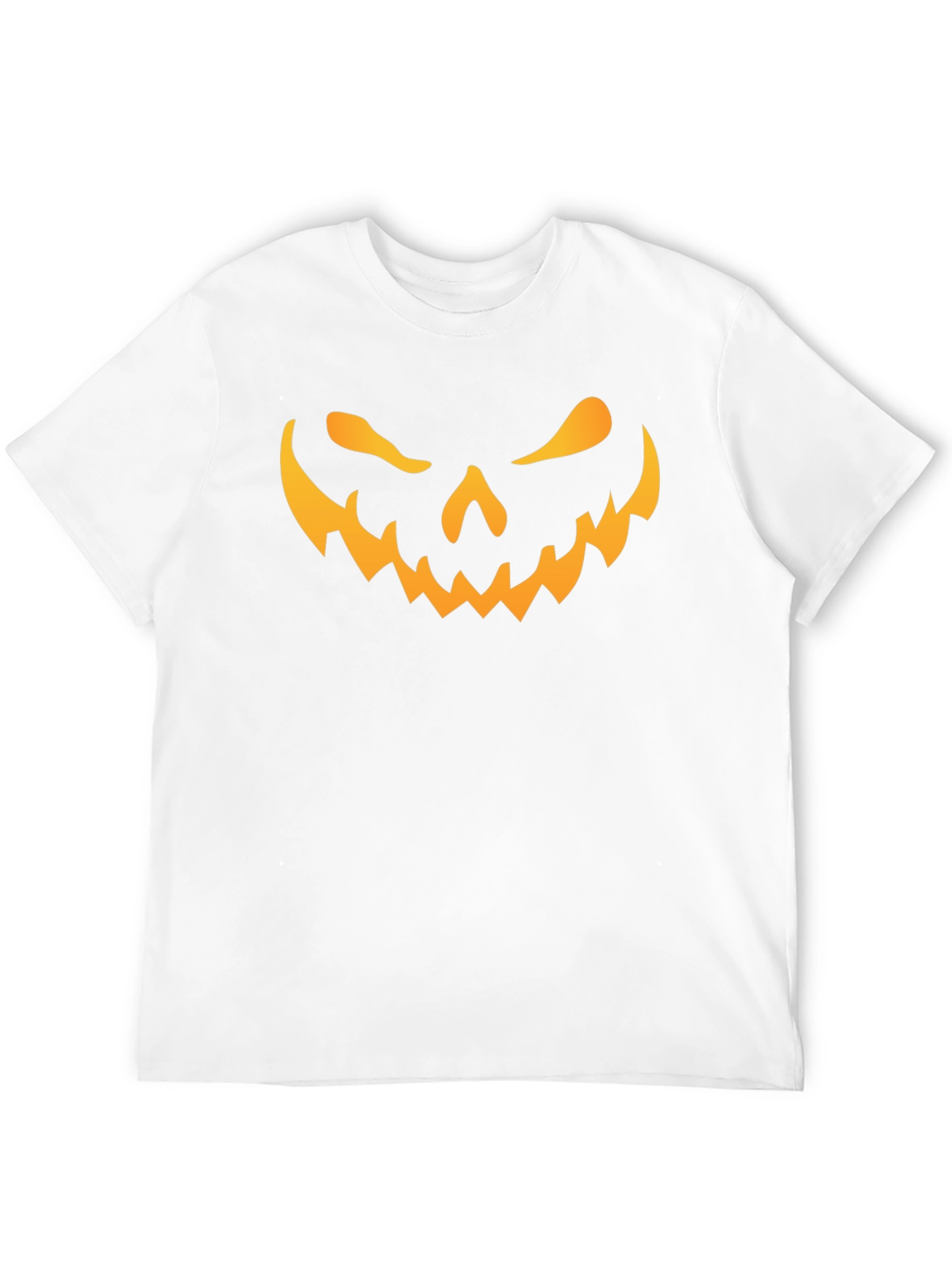 Spooky Jack-O-Lantern Face Black T-Shirt