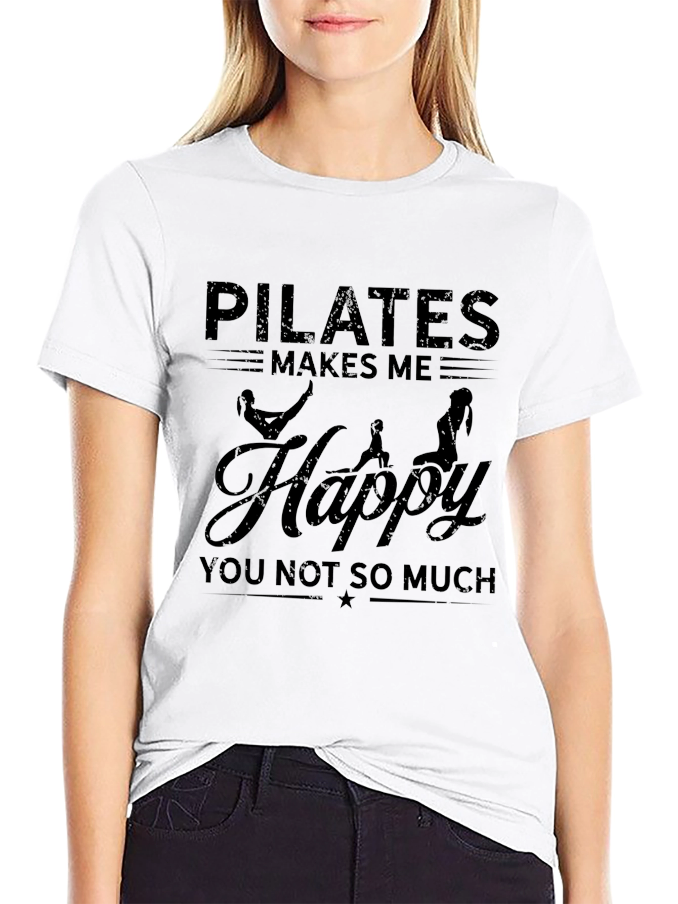 Pilates Makes Me Happy Graphic Tee - Unisex