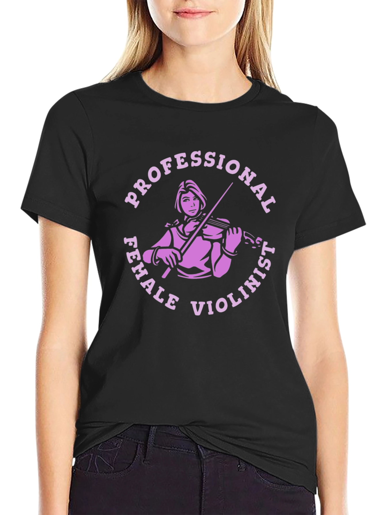 Professional Female Violinist Graphic Tee