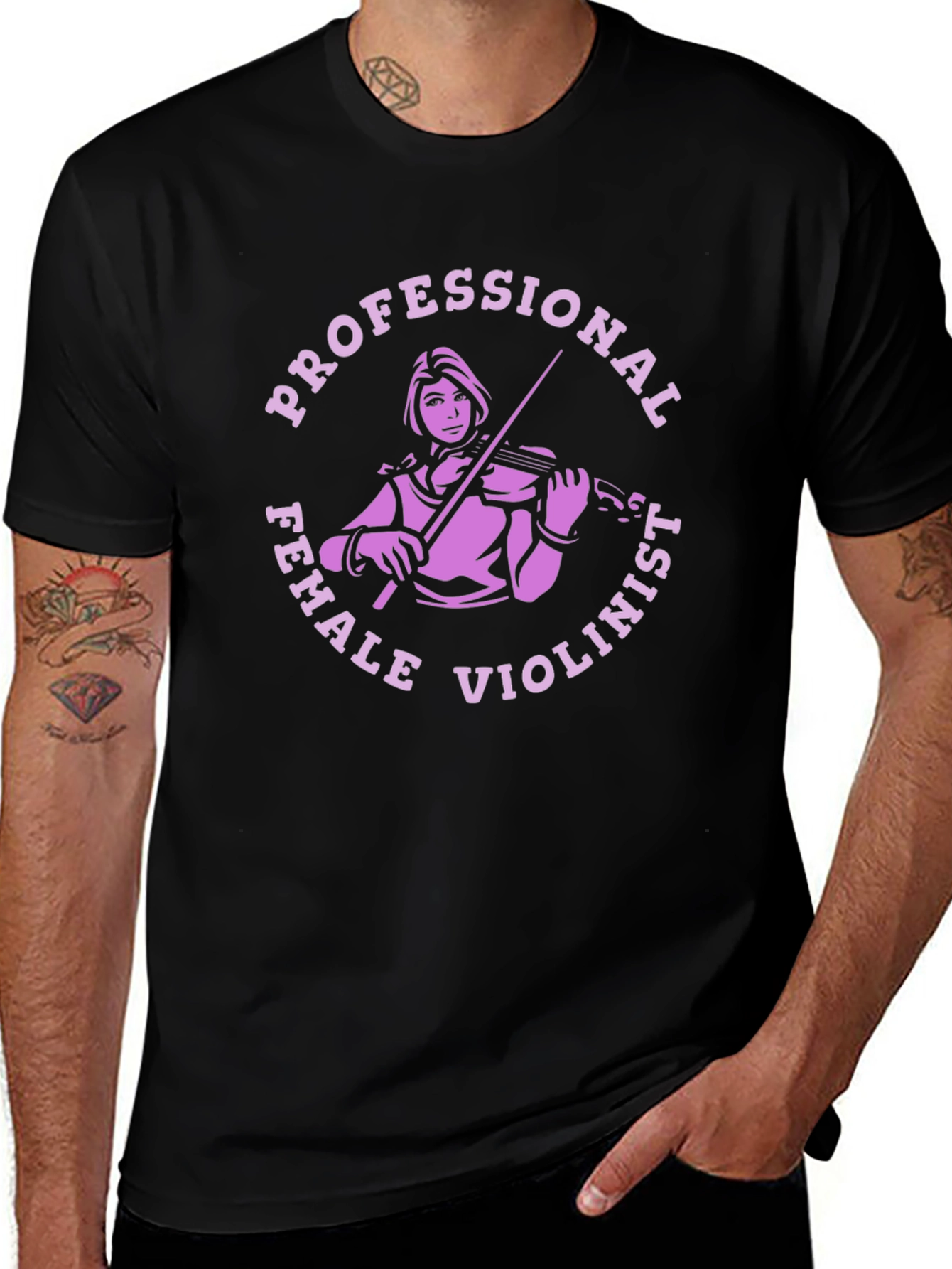 Professional Female Violinist Graphic Tee