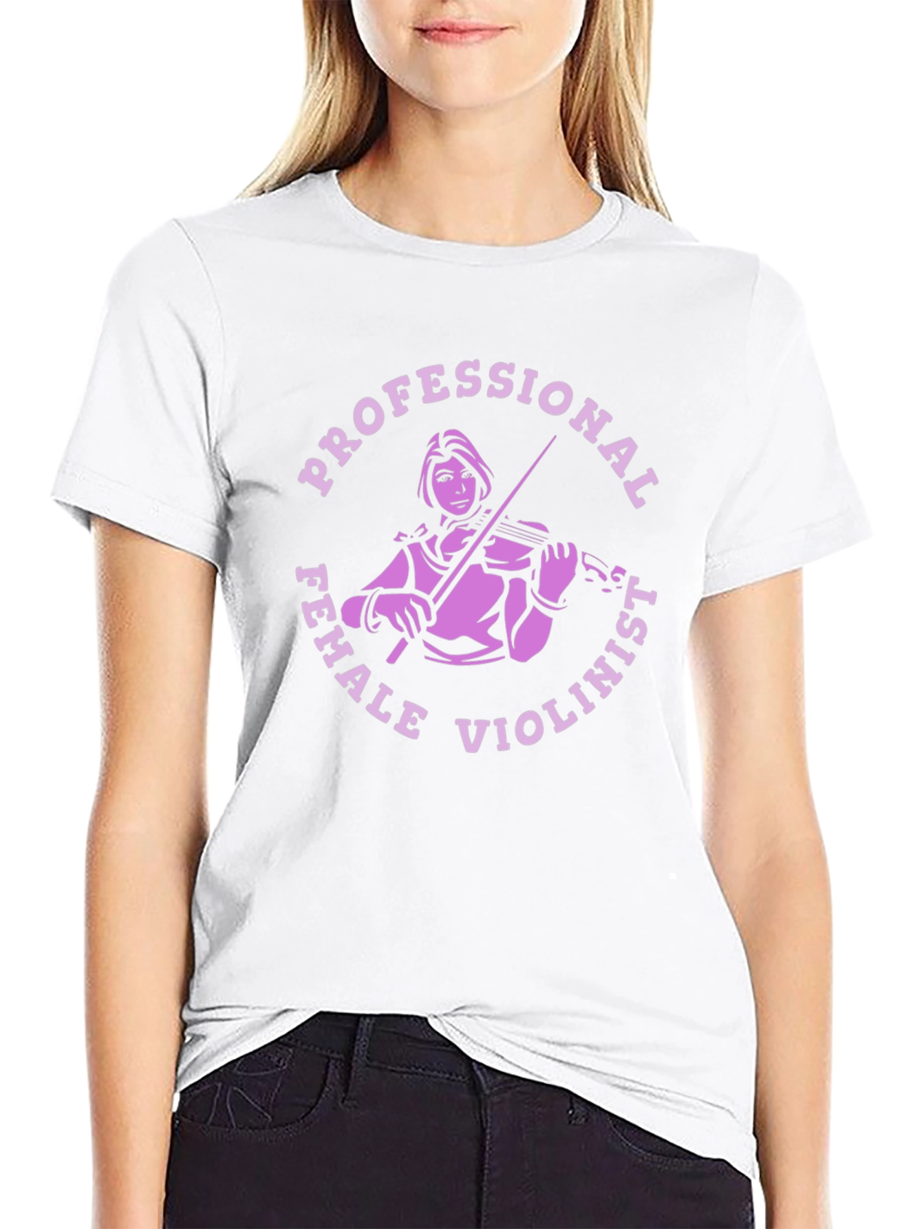 Professional Female Violinist Graphic Tee