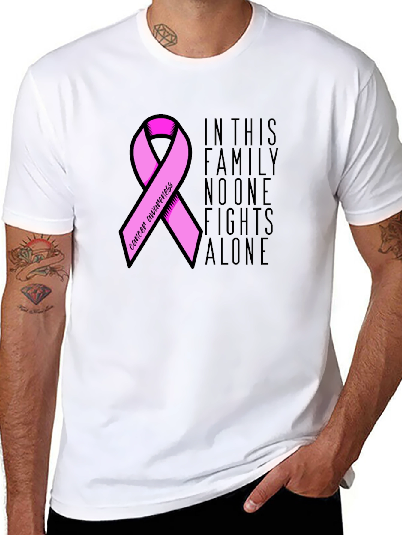Cancer Awareness Ribbon T-Shirt