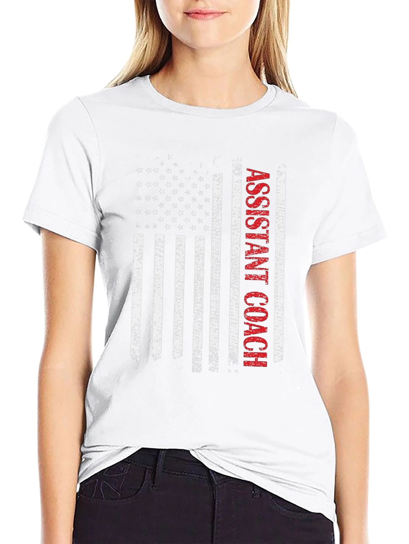 Assistant Coach USA Flag T-Shirt